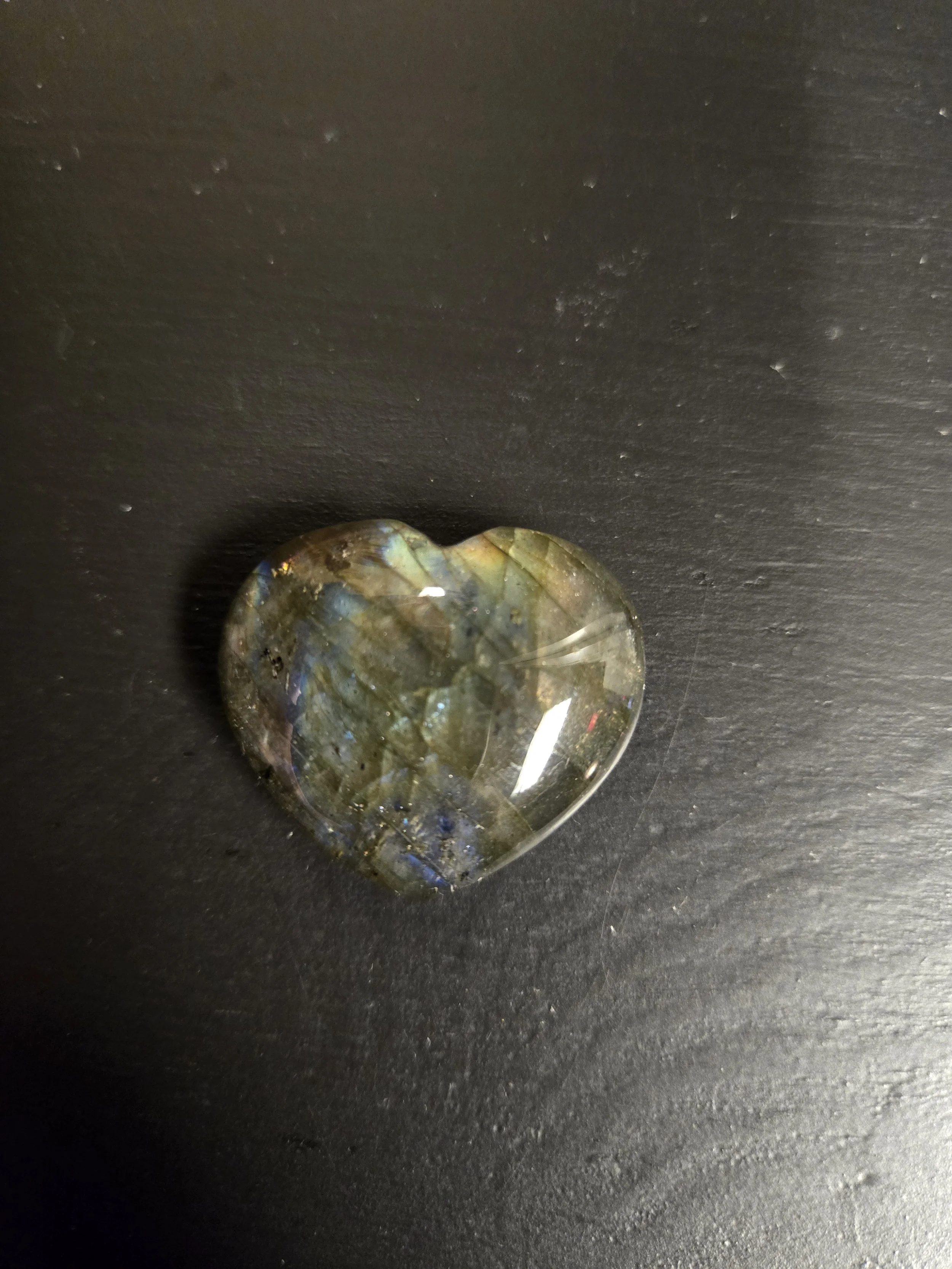 Labradorite Heart
