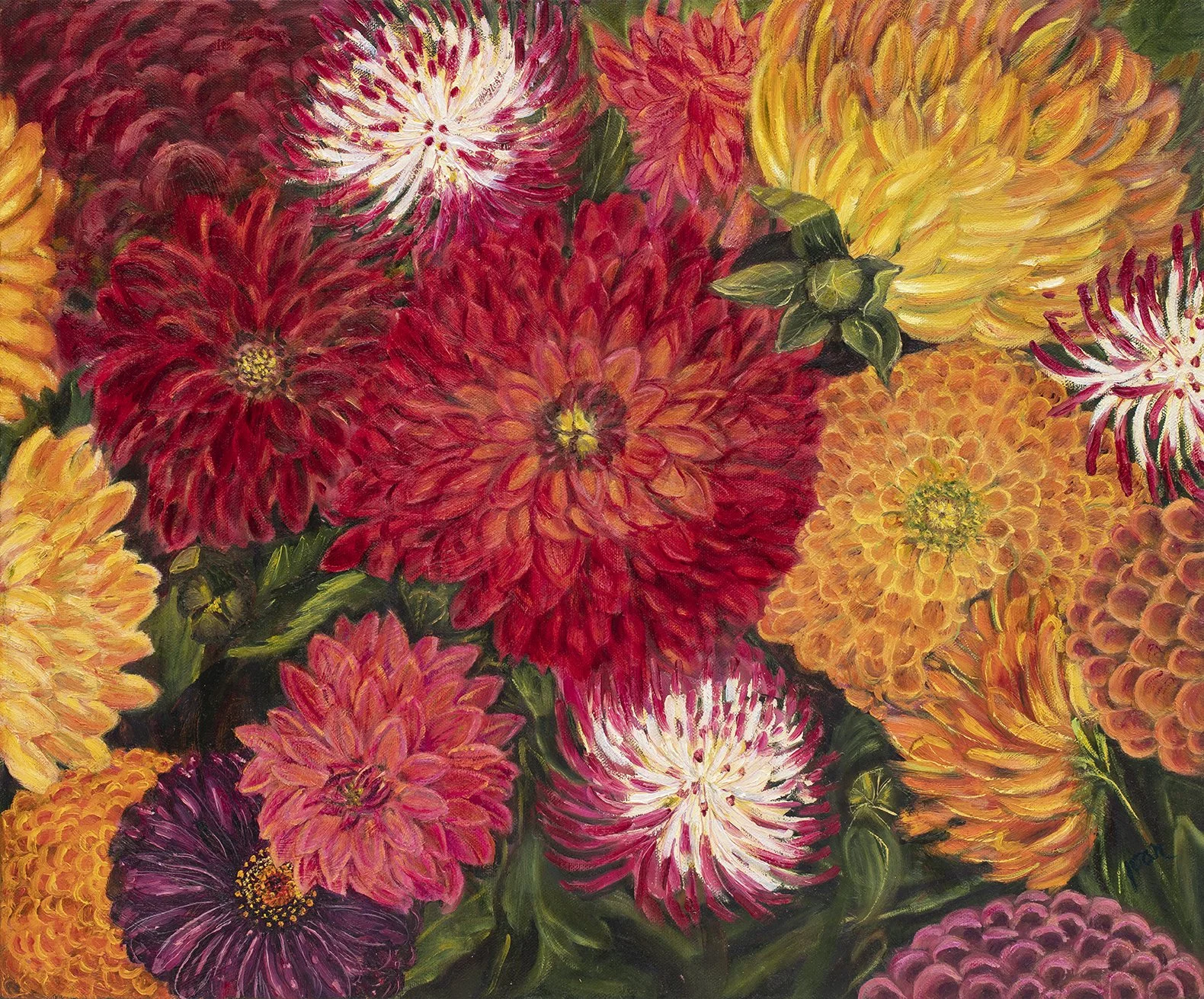 JoanWitte-Dahlia-Oil-Painting