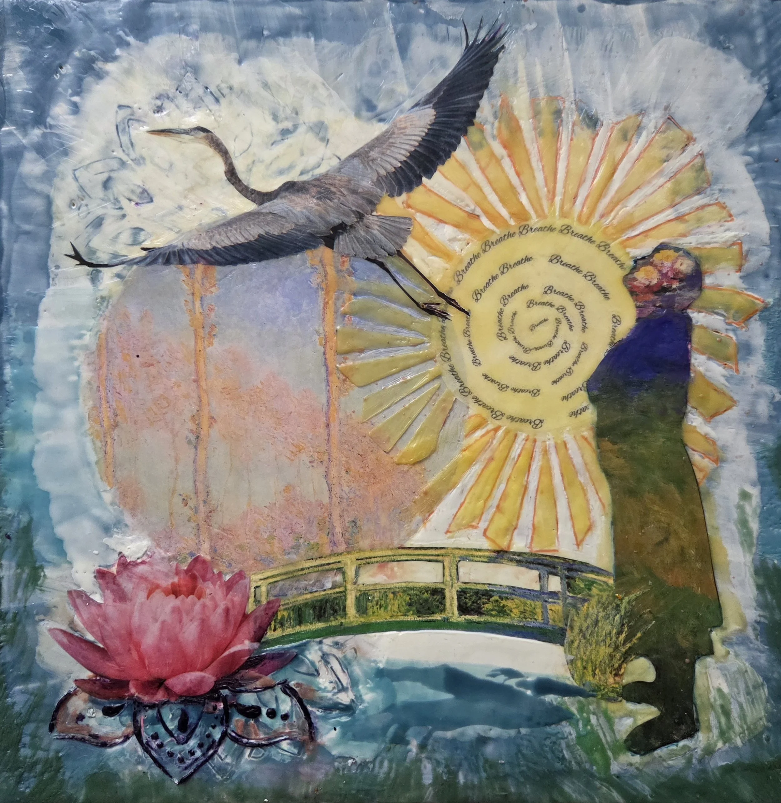The Heron ($250) 12 X 12 inch 