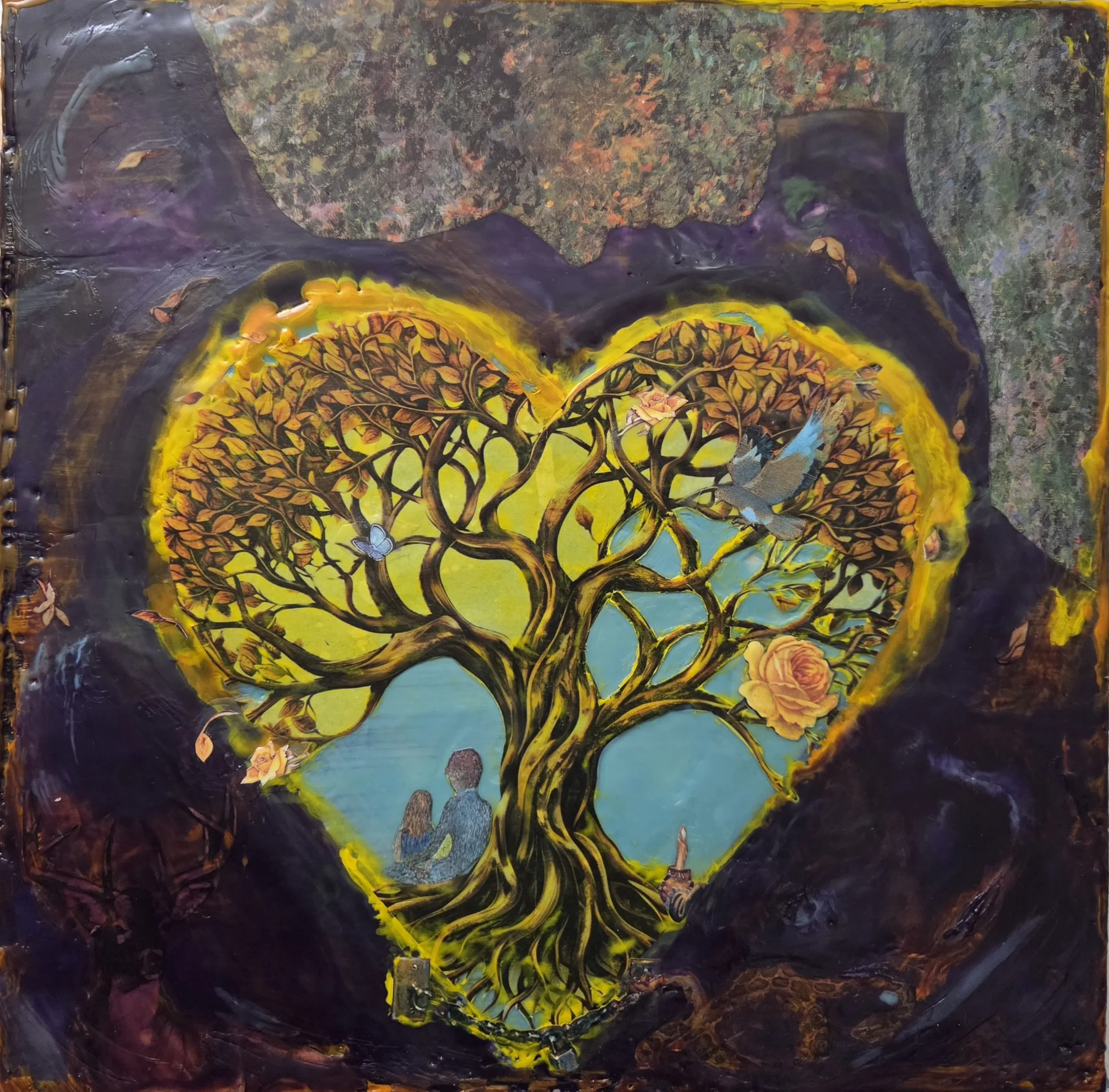The Heart, $250, 12 x 12 inches
