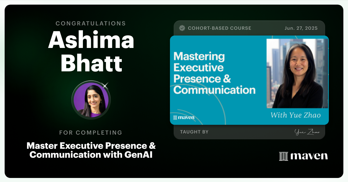 Master Executive Presence & Communication with GenAI