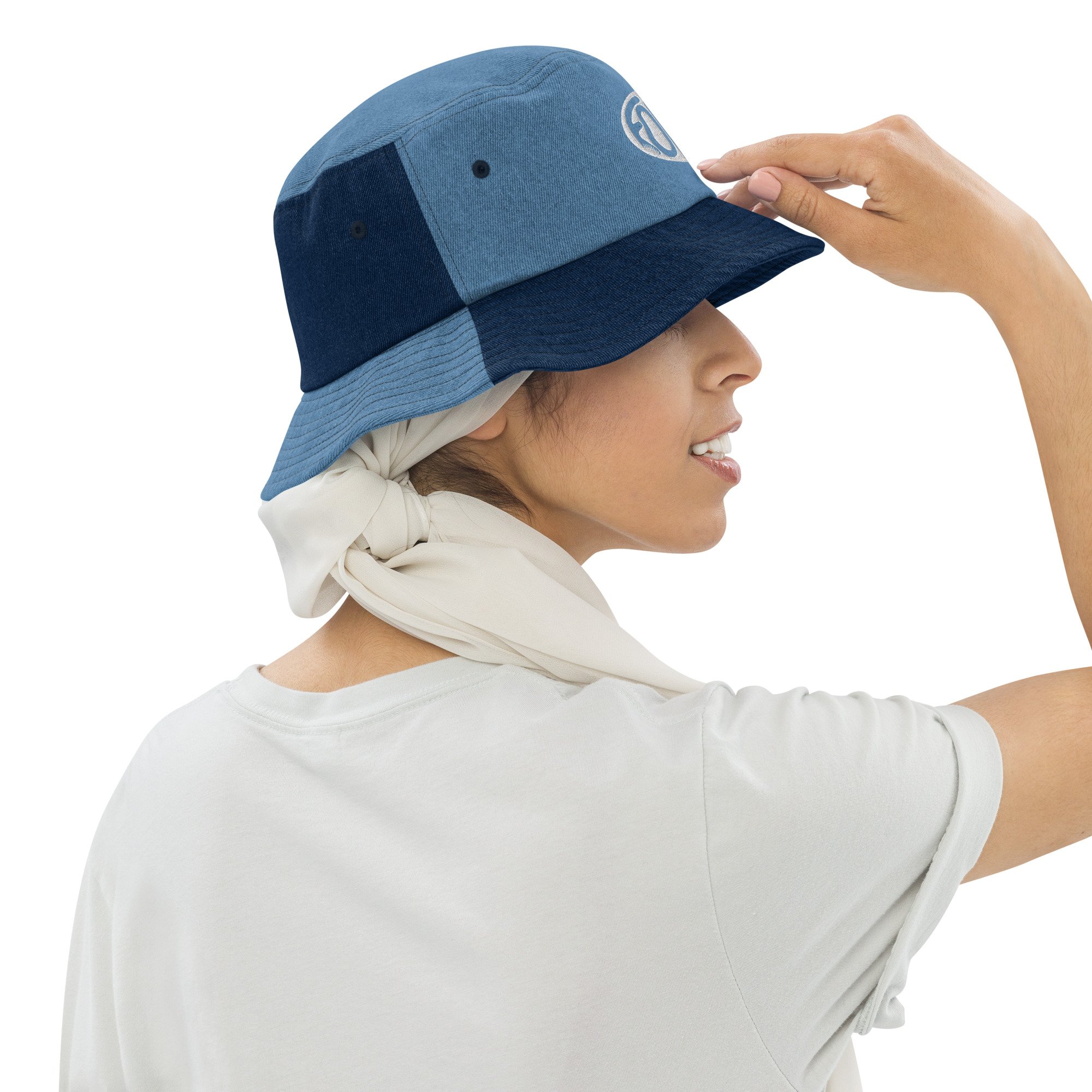 Mama Hat - Bucket Cotton Hat for Mama's and Ladies in Denim – Kit & Kate