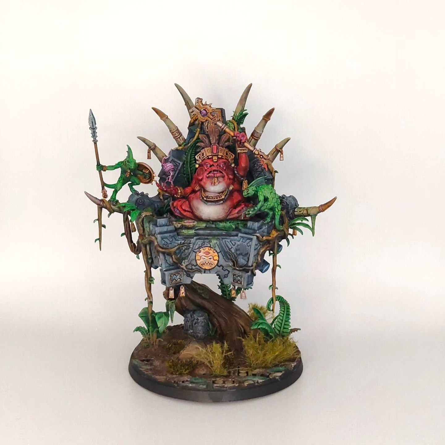 I promised more Seraphon and I will deliver... And who knows, maybe more!!!

I love the way the colours pop on these guys and the Aztec style of the sculpts themselves!

#commission&nbsp;#miniaturepainting&nbsp;#minature&nbsp;#warhammer40k&nbsp;#pain
