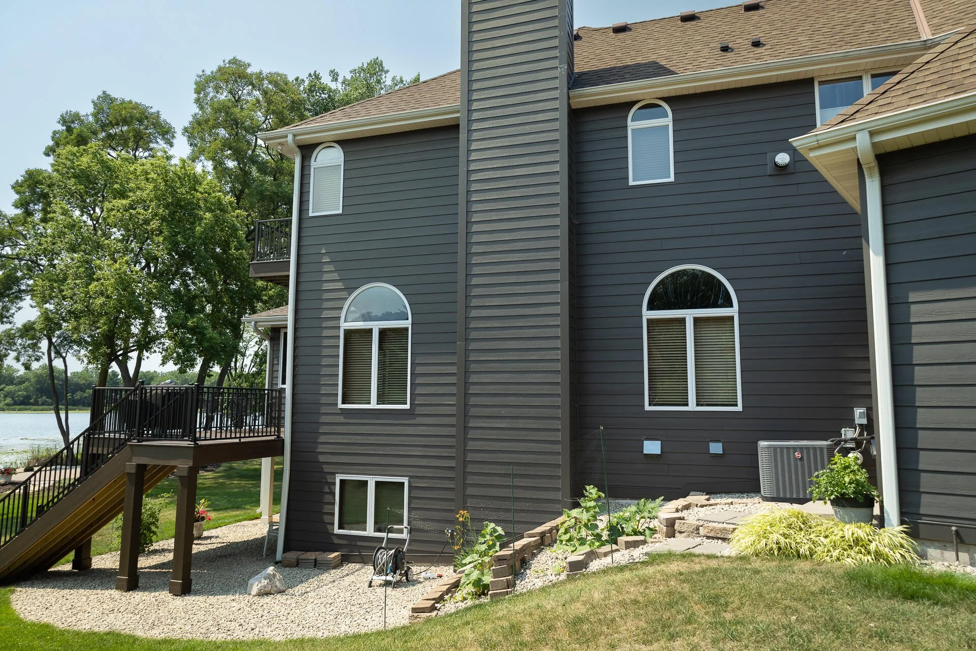 James Hardie Espresso Lap Siding Job — Voyager Siding and Decks