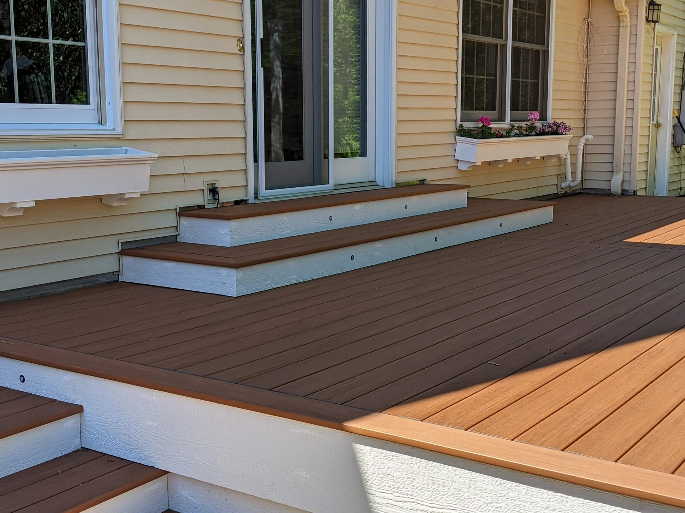 Custom Timbertech Deck Cypress Color — Voyager Siding and Decks
