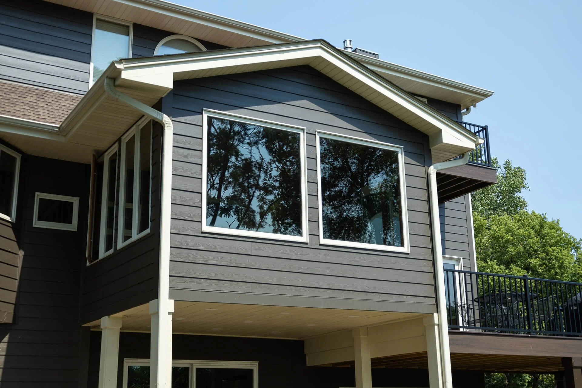 James Hardie Espresso Lap Siding Job — Voyager Siding and Decks