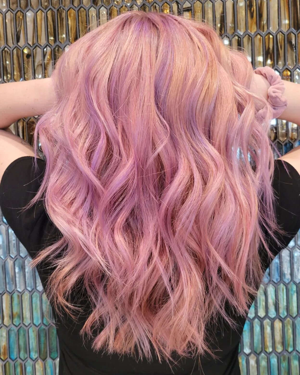 Because SPRING!!! That's Why!!!💕🌷🐰🌤🍨🦋
&deg;
Fresh Baby Pink and Lilac hair for this Beautiful Lady! 
&deg;
Book Your Spring Hair appointment! Text me!!
720-839-3465 
&deg;
&deg;

#allshadesarebeautiful 
#realpeople #itsfunbeingfun #chicksthatro