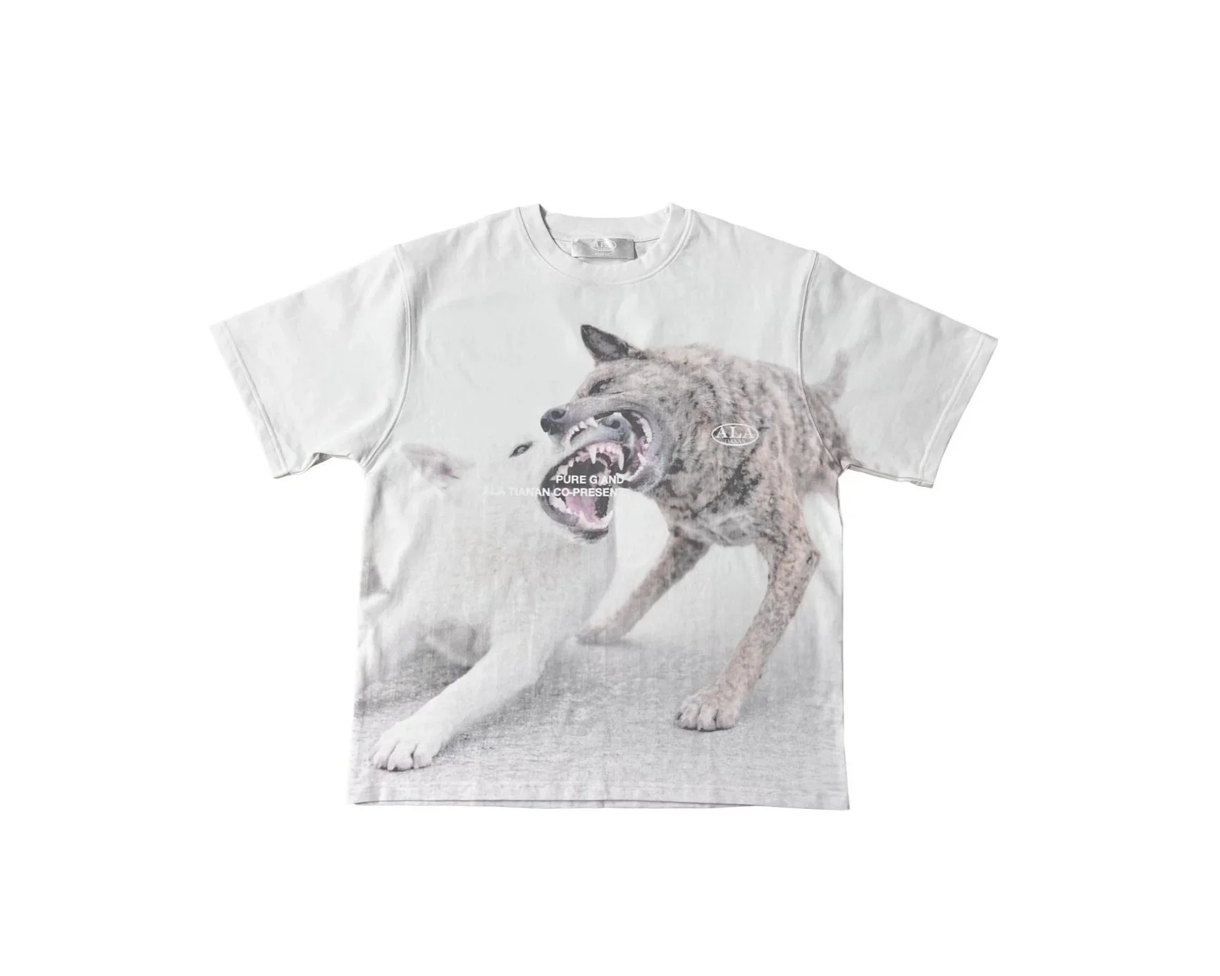 ALA TIANAN X Pure G dog kissing T-shirt