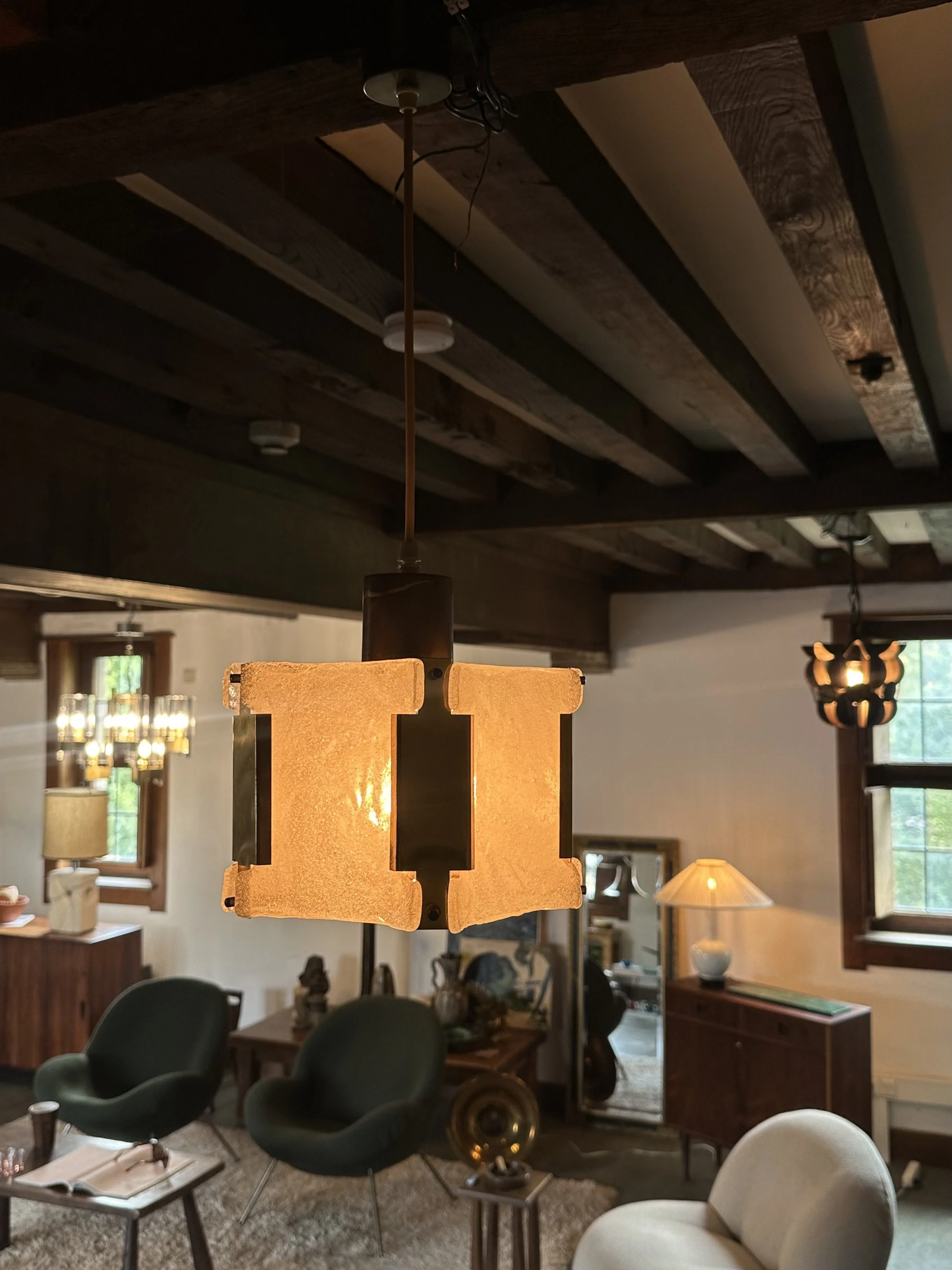 kalmar leuchten ice glass ceiling lamp 1960's.jpeg