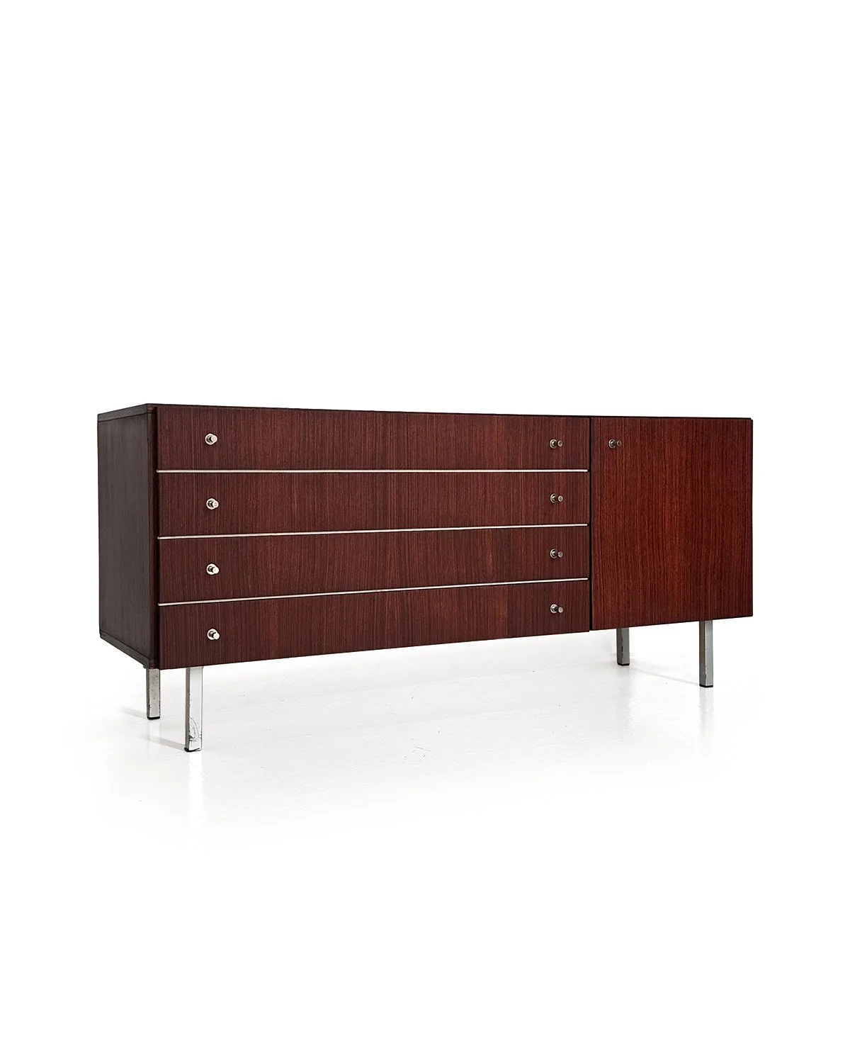 Vintage Modernist design lowboard by Pieter De Bruyne for vForm, Belgium 1960's.jpg