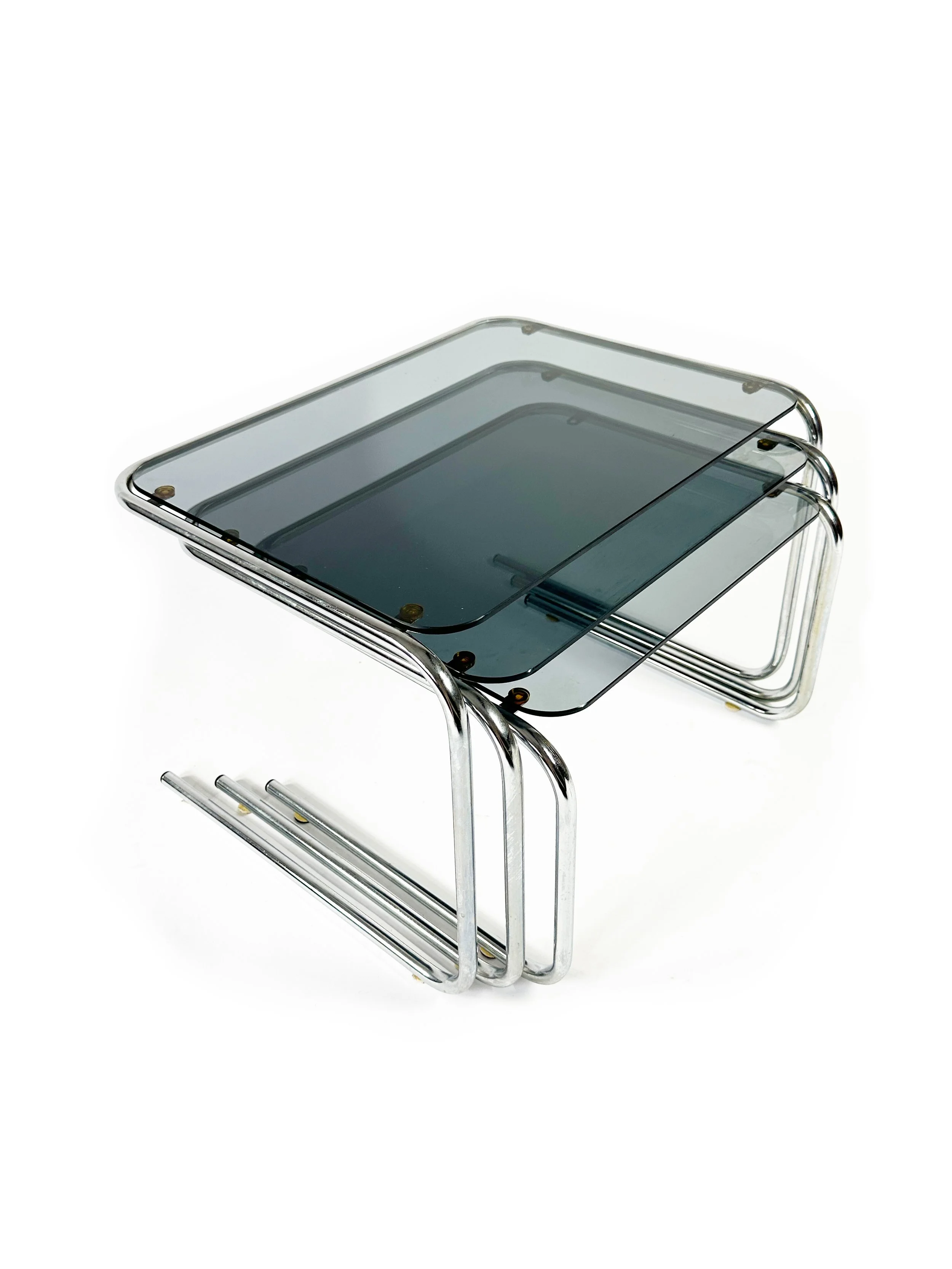 chrome nesting tables 1970s.jpg