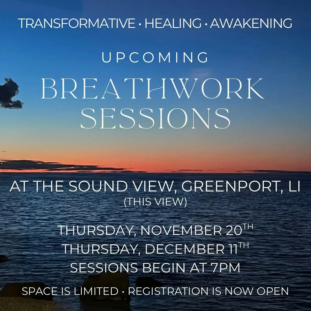𓆃 Upcoming Sessions at the Sound View 
• Breathe
• Feel
• Release
• Repeat…
Accompanied by the sea ~~~
Space is limited in the Gathering Room. 
Link to all sessions in my bio. 
#breathwork #connection #intuition #relea