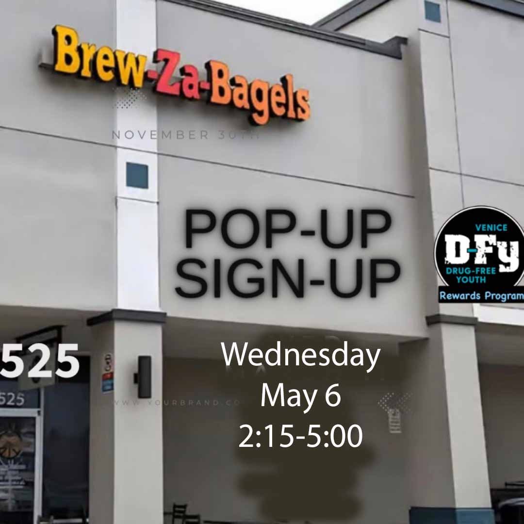 D-Fy Pop-Up Sign-Up or Renew at Brew-Za-Bagels