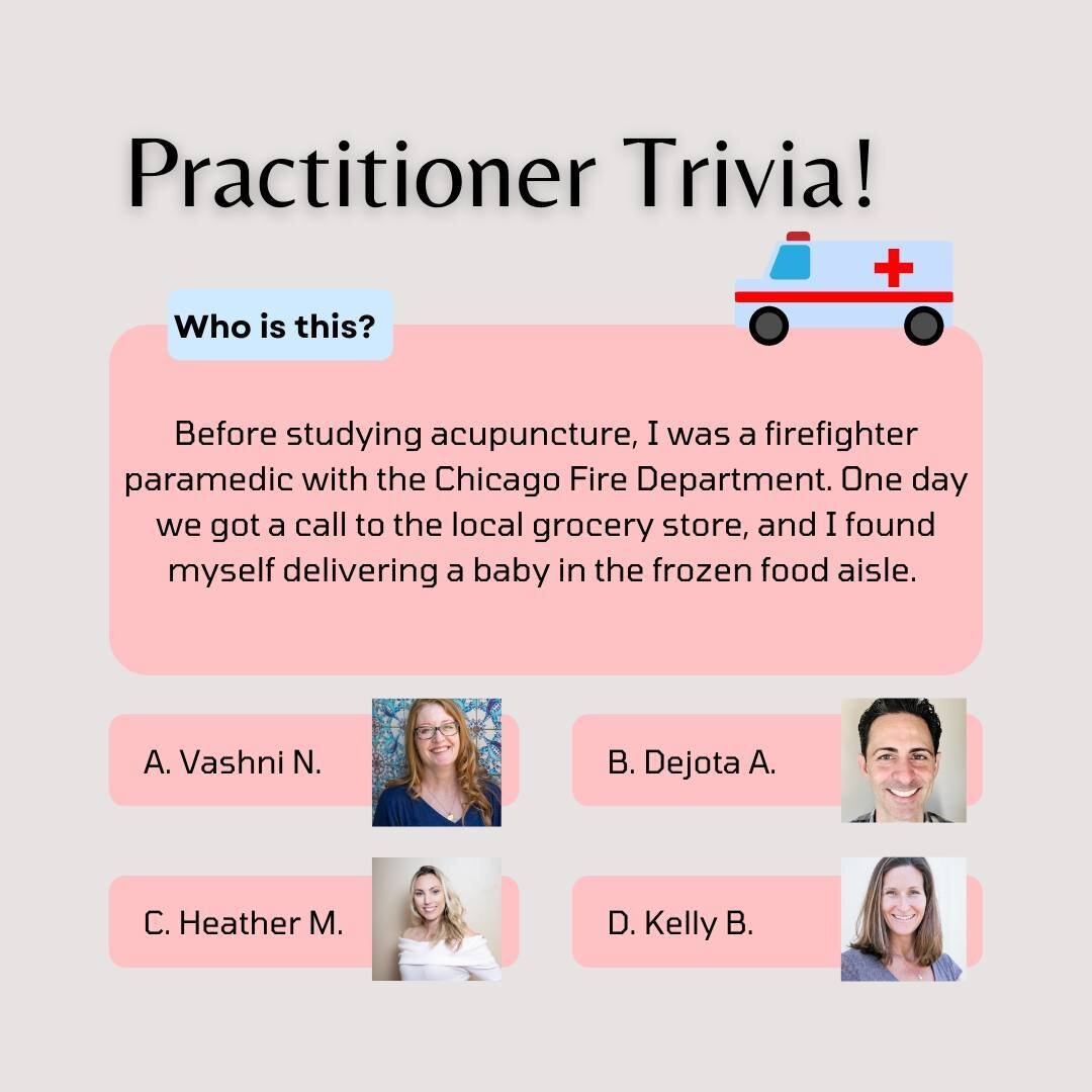 Our acupuncturists come from all walks of life and bring unique knowledge and experiences to our offices. Can you guess who was a LITERAL member of the Chicago Fire team?