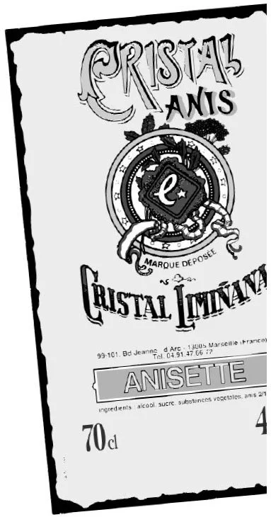 Publicité pour une liqueur à l'anisette