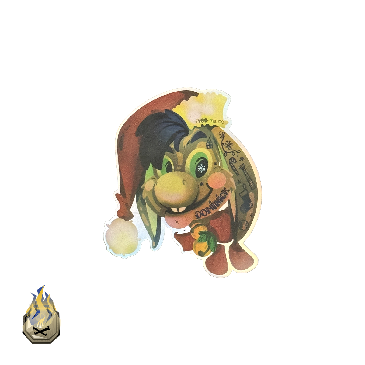 woodend nickel: dominick the donkey (vinyl sticker)
