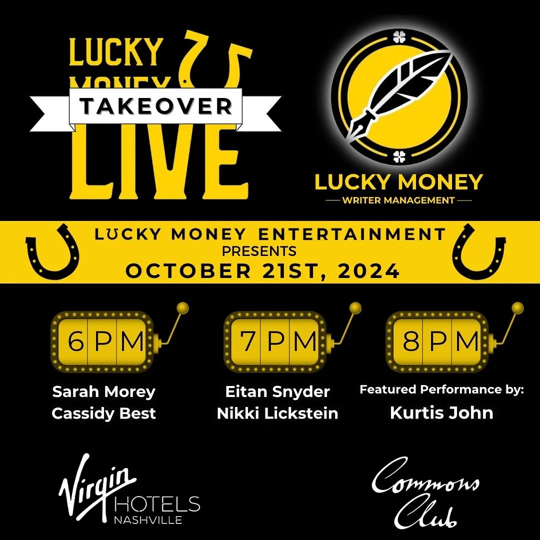 We can&rsquo;t wait for our very own @luckymoneywritermanagement to takeover @commonsclubnsh this Monday night! Come hear what these writers have been cookin&rsquo; up lately! 🤩