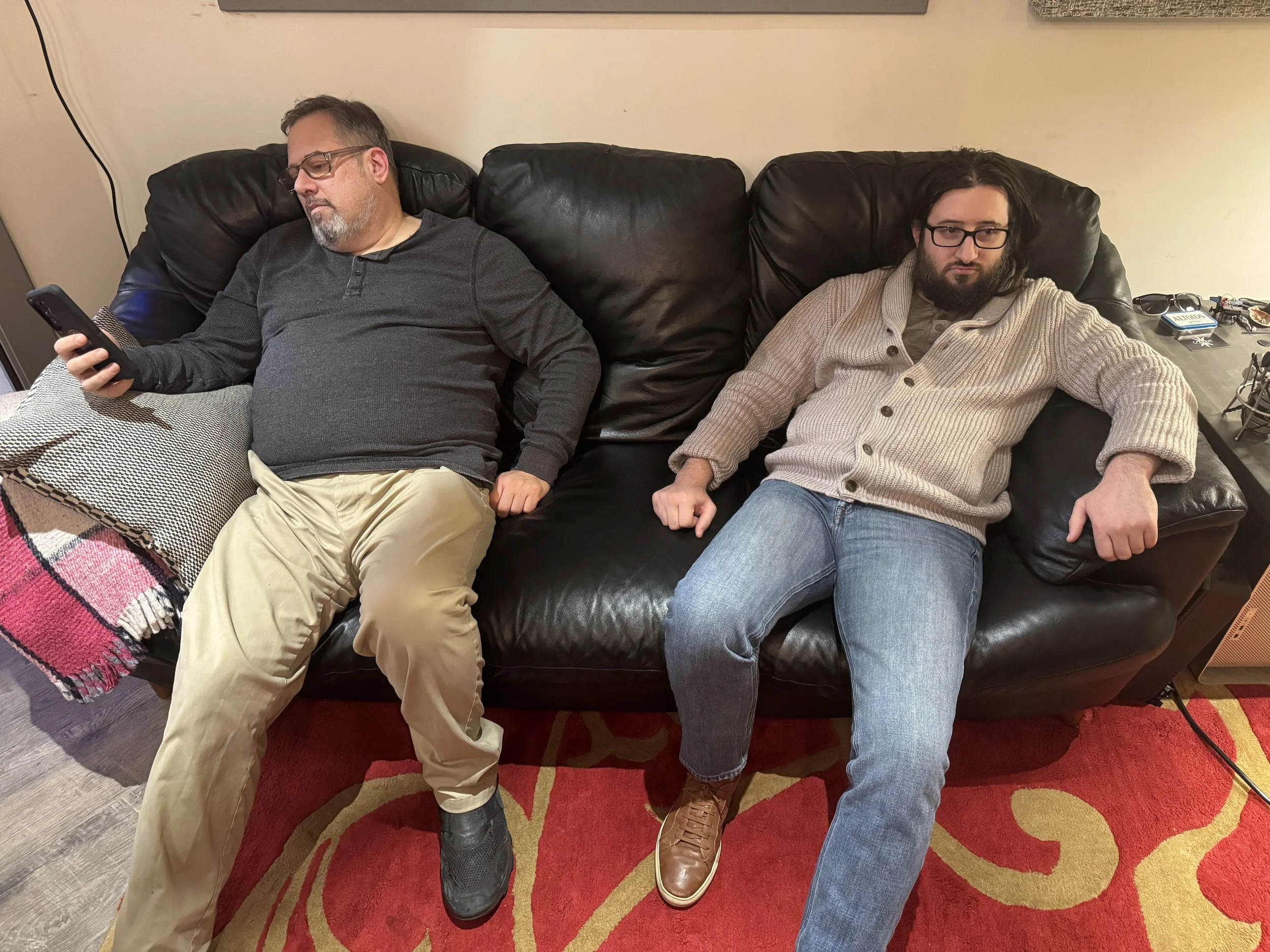 Art Beagle Lounges Around