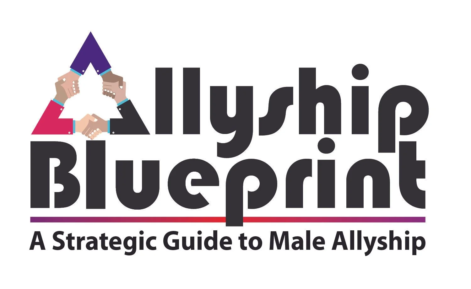 Allyship Blueprint - a Strategic Guide to Male Allyship logo -  male allyship online course for empowering workplace allies through diversity inclusion training