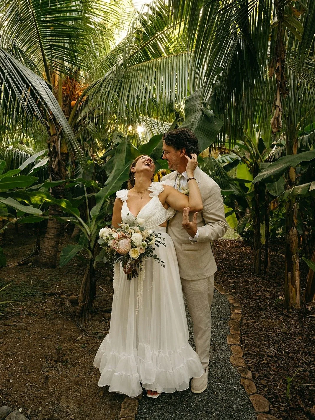 It is moments like this that make it all worth it ✨ Stacie + Shane recently had the sweetest celebration of their love with us that included a beach ceremony, photo session in the farm, cocktail hour, dinner under the palms, and an epic dance party w