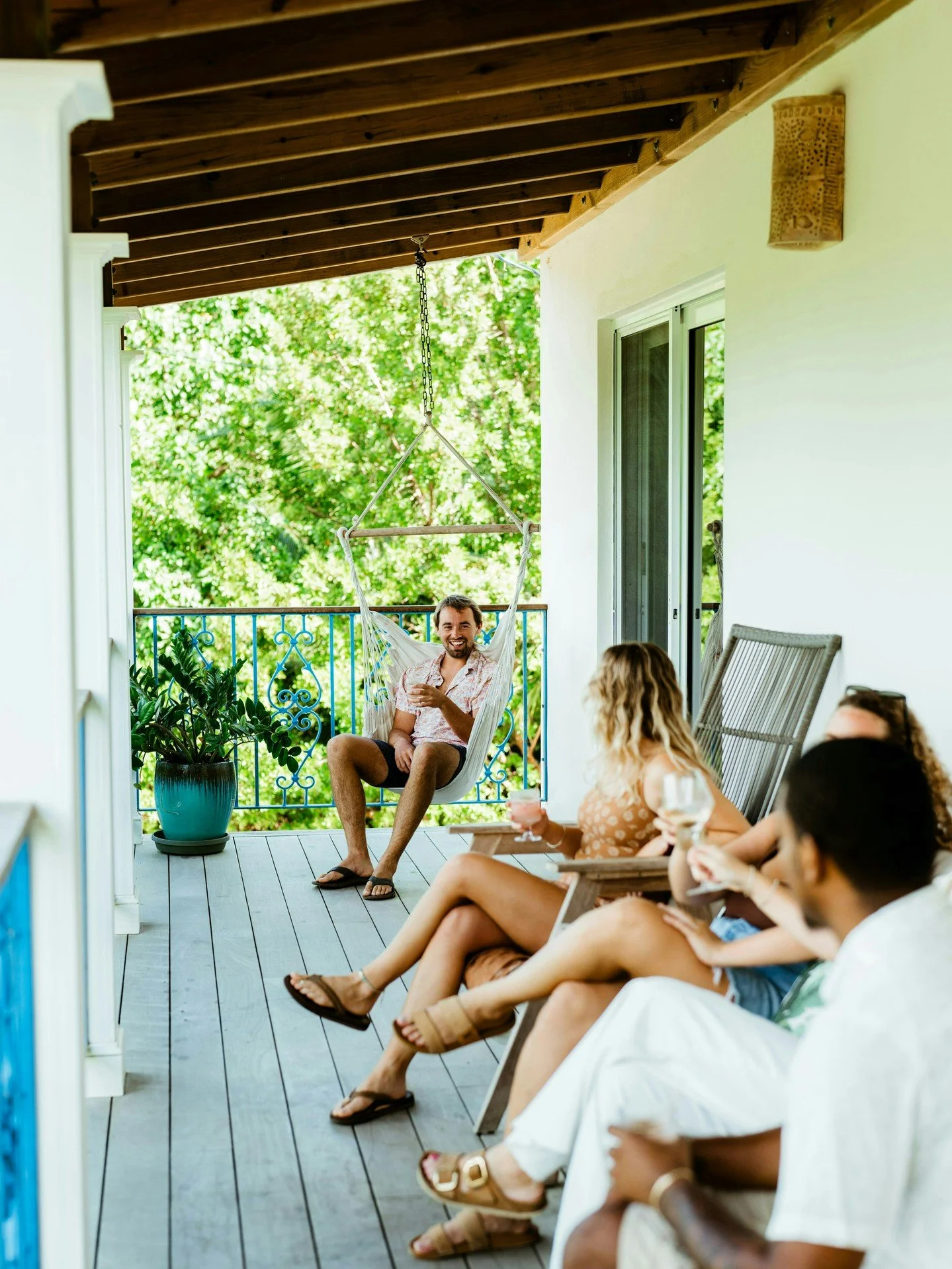 Stay amongst the palms 🌴 Our Villas offer spacious accommodations &amp; the perfect outdoor hangout spot! With hammocks on the porch swaying in the ocean breeze, we promise you will be dreaming of taking your morning coffee (or cocktail 😉) here for