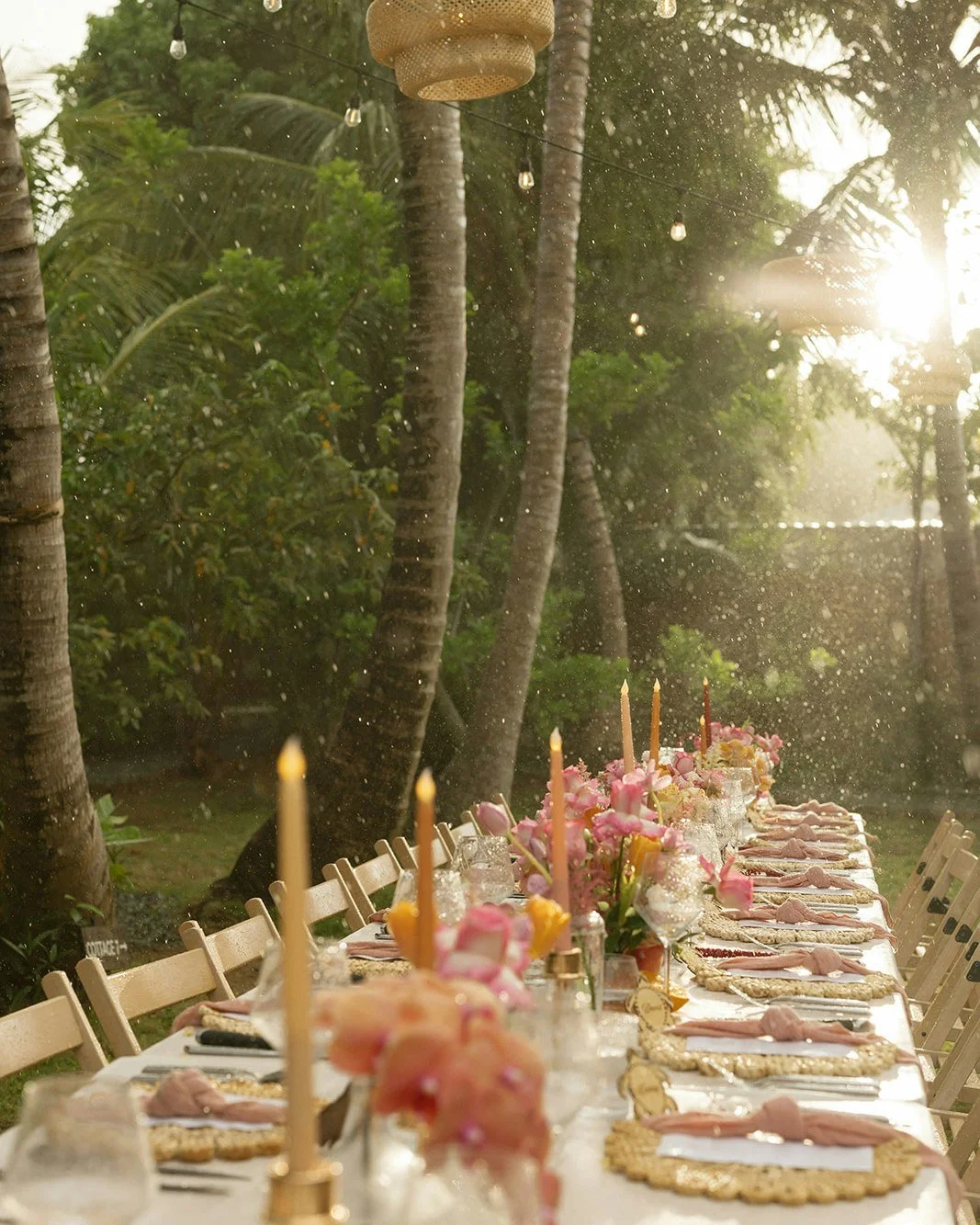 A little island sprinkle ✨ Rain on your wedding day isn't ideal, but we never let it stop us from curating the best day ever for our couples. Ride the storm of wedding planning with us &amp; we will see you all the way down the aisle and to the final