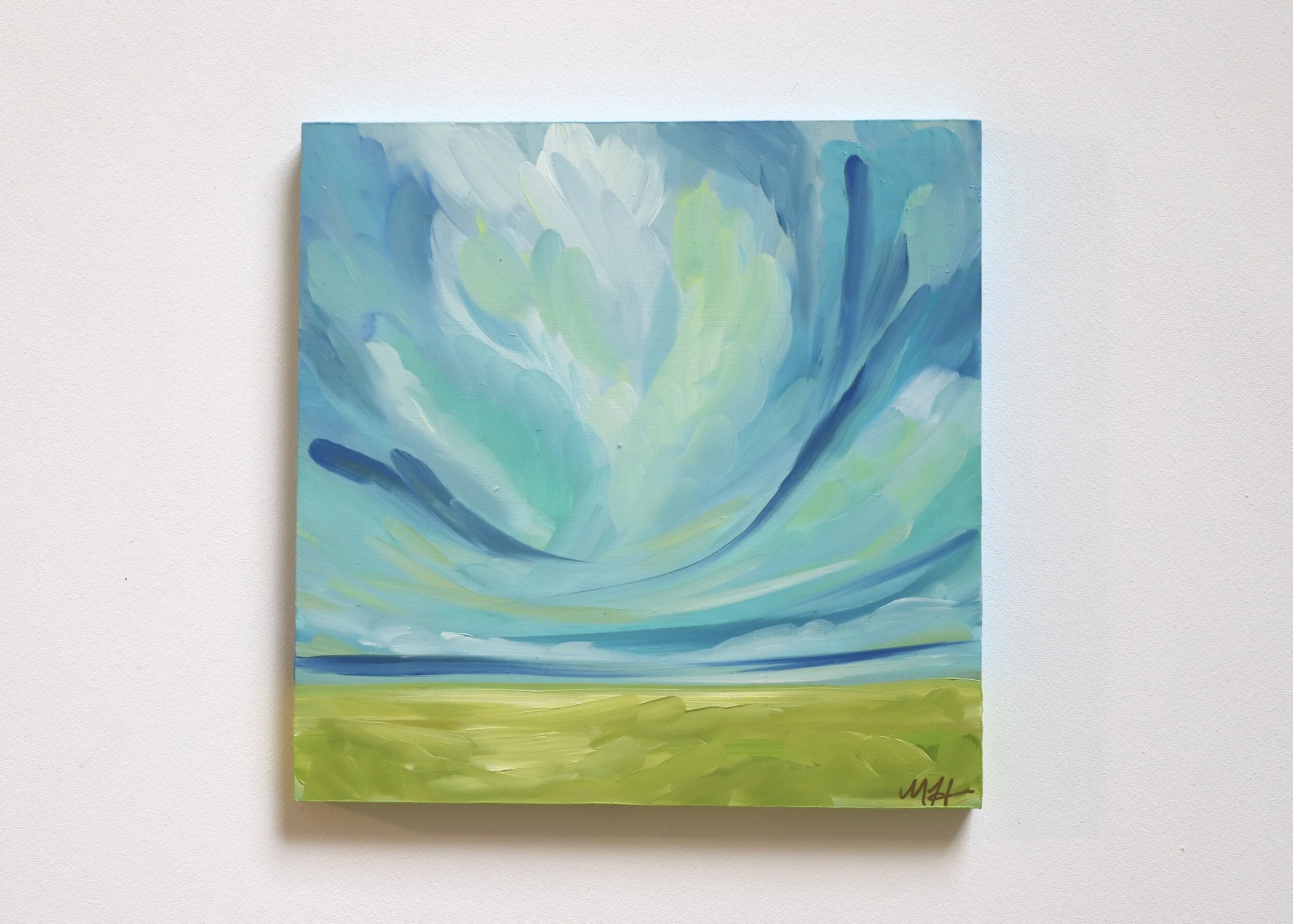 Feather Skies
12x12 oil on wood