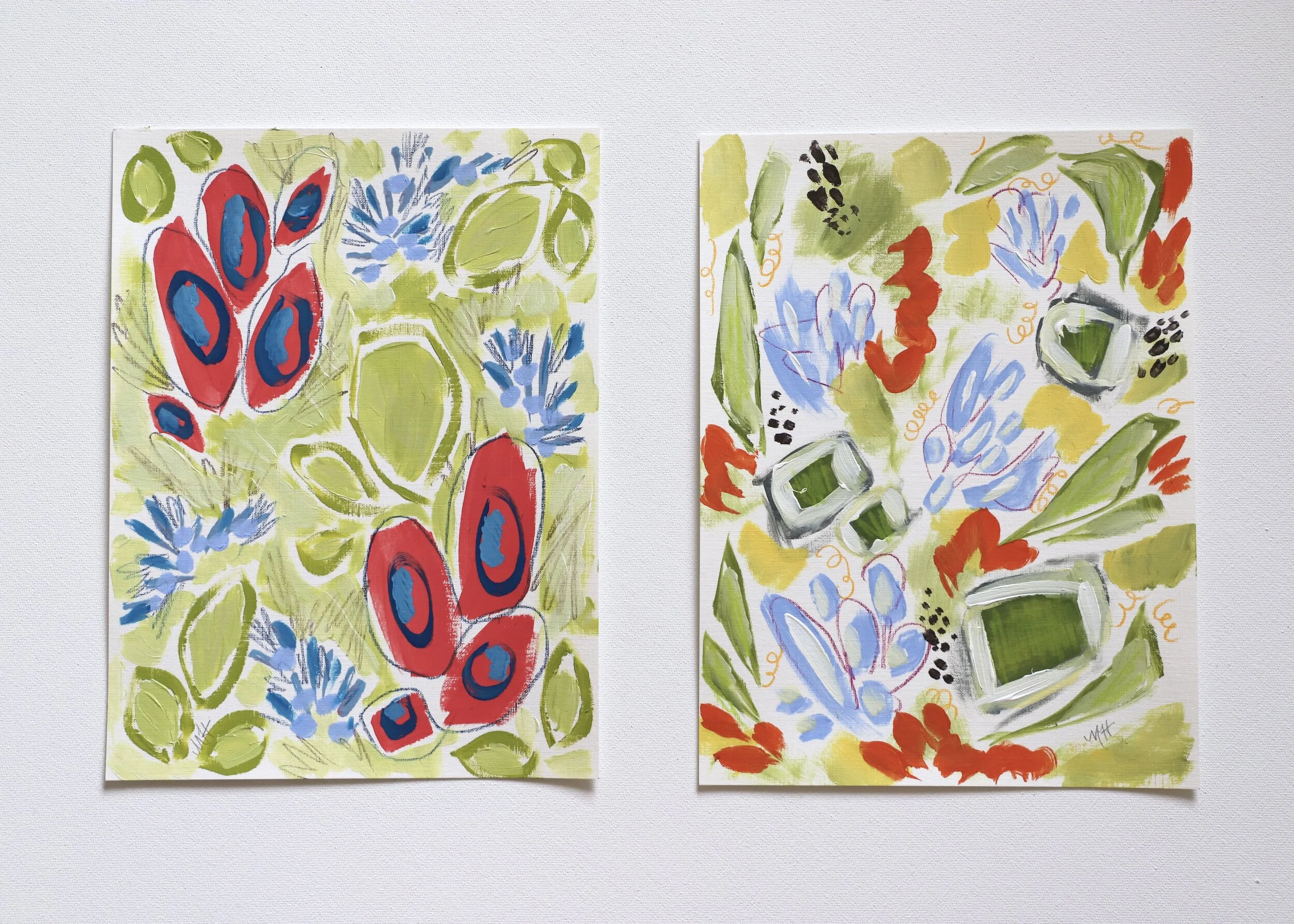 Sisters
9x12 acrylic on paper