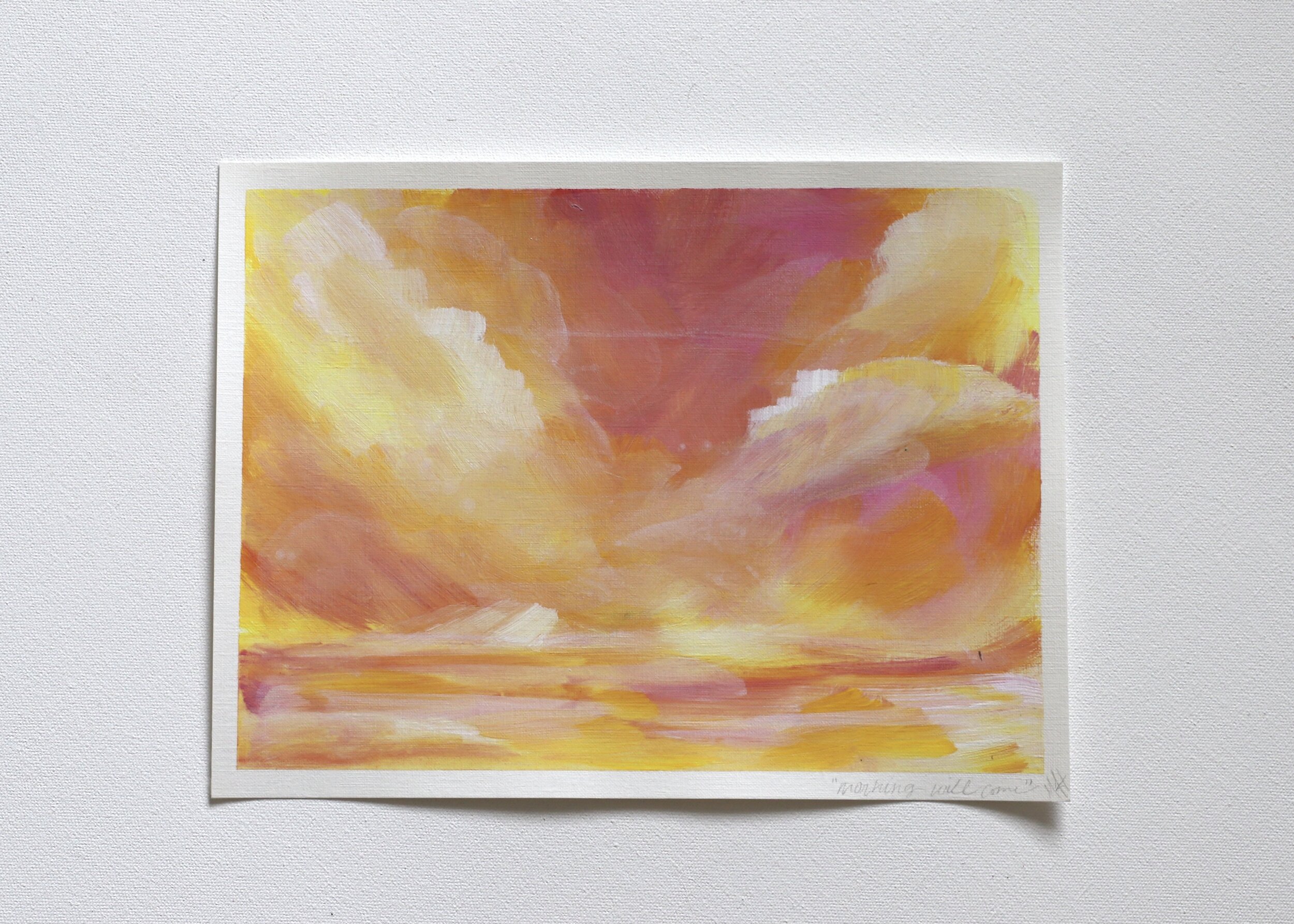 Morning Will Come
9x12 acrylic on paper