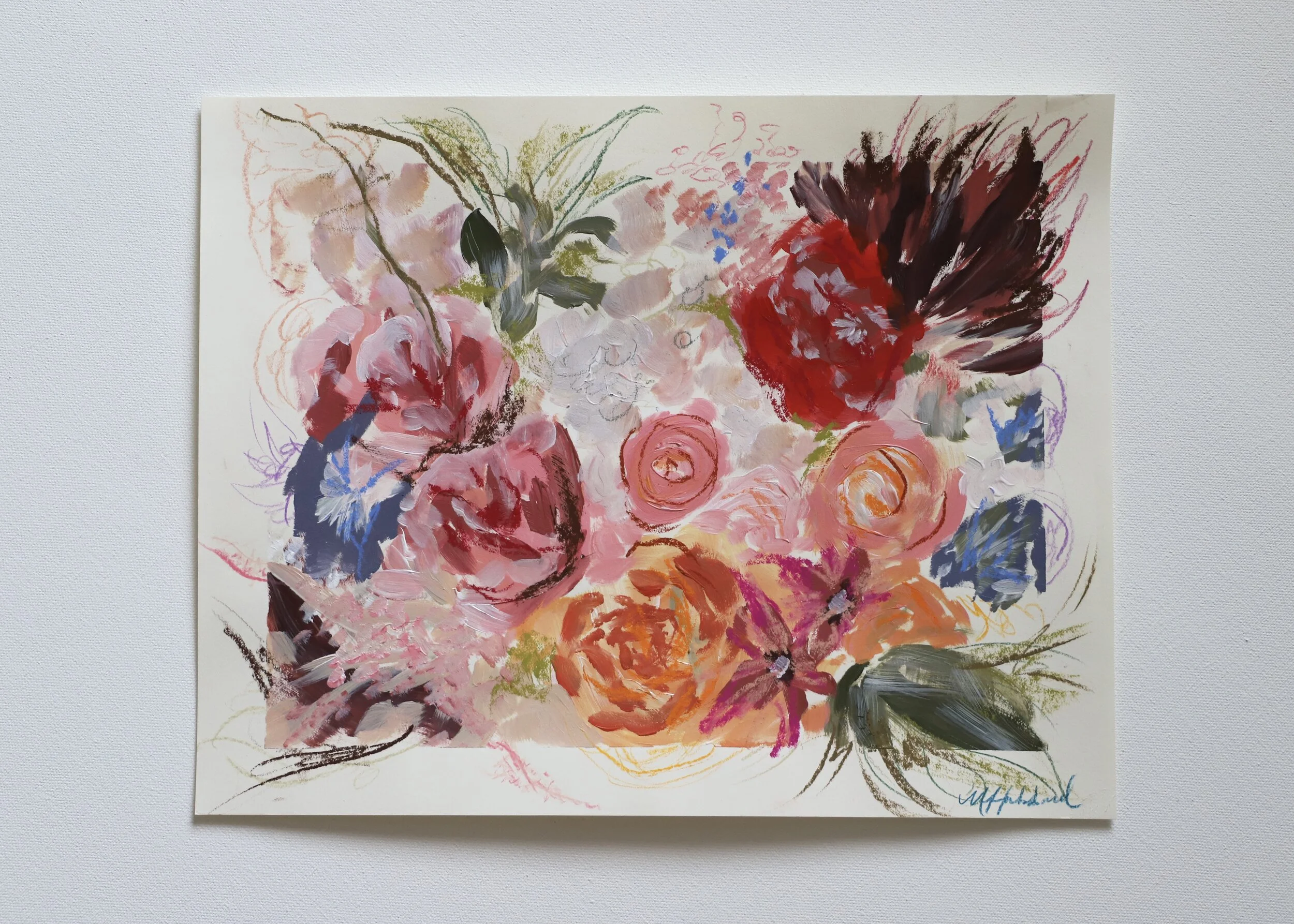 Garden Blooms
11x14 mixed media on paper