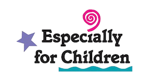 The image features the text 'Especially for Children' with a purple star and blue wave accents.