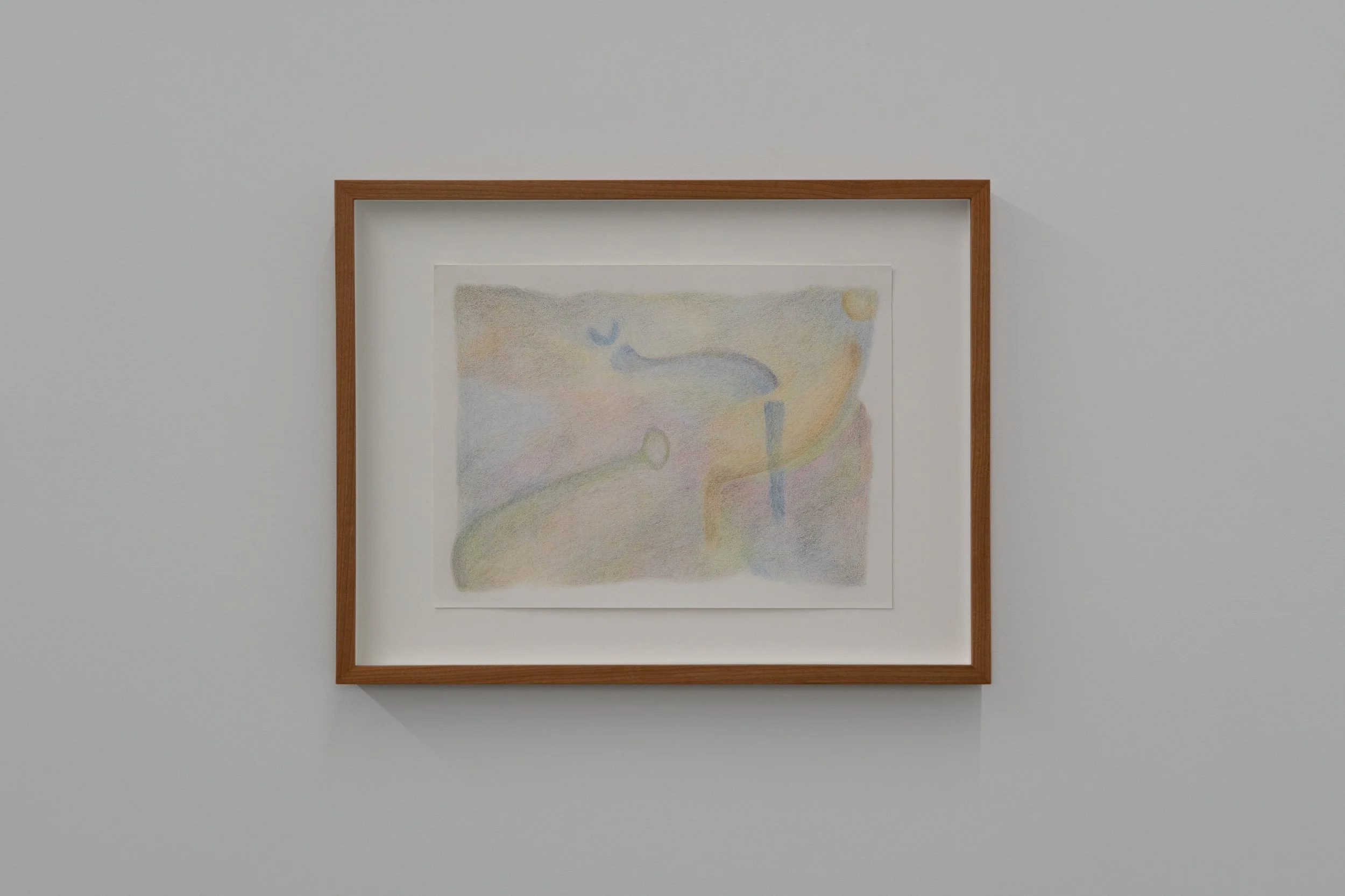 Folk Dance, Open Figure no.6, 2025, colour pencil on arches paper, 9 " x 12 ". 
@ Mégane Voghell