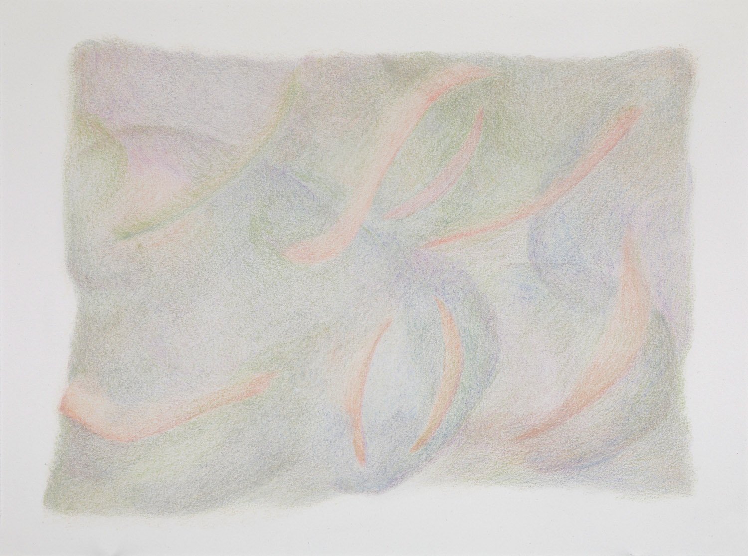 Folk Dance, Open Figure no.7, 2025, colour pencil on arches paper, 9 " x 12 ". 
@ Document Original