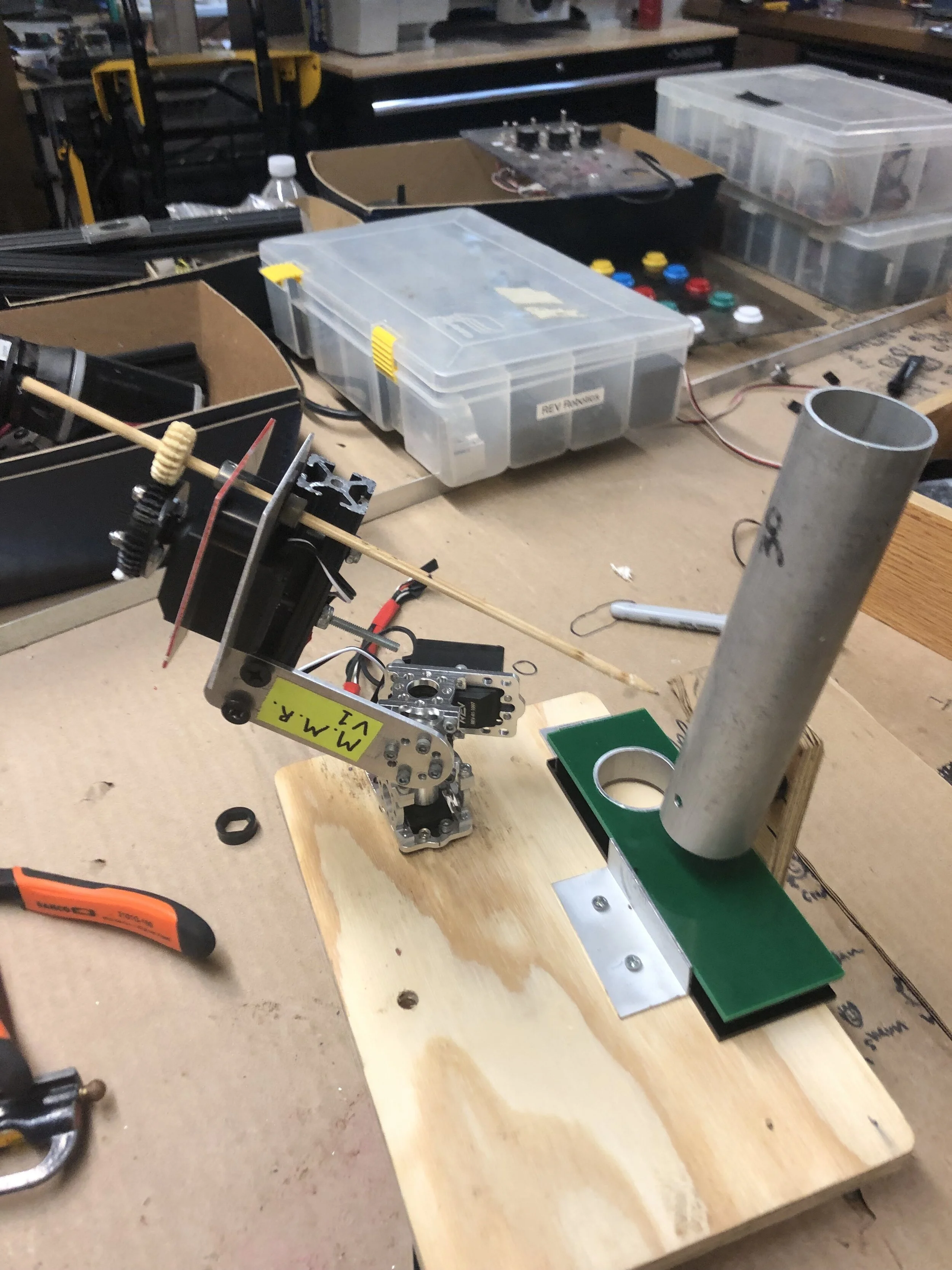Tested the robot's loading mechanism