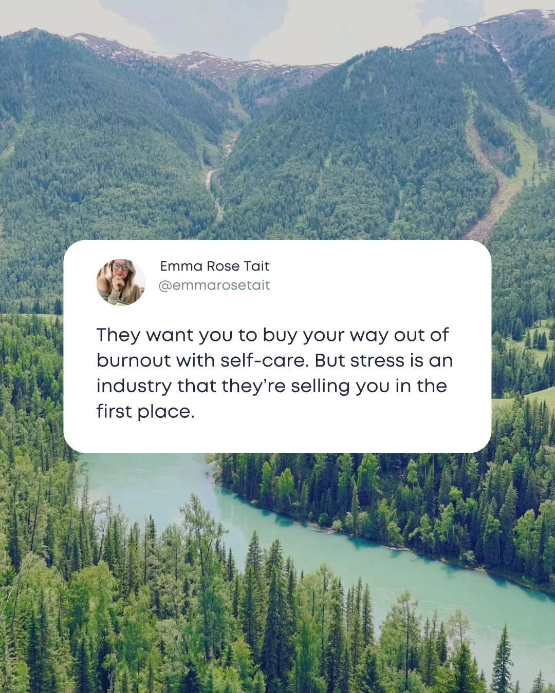5.11.2026 An honest look at the chokehold the wellness industry has on us. 

You already know you deserve the rest - you don&rsquo;t need them to sell it to you for more than you can afford. 

You already know who you are and what you want - you don&