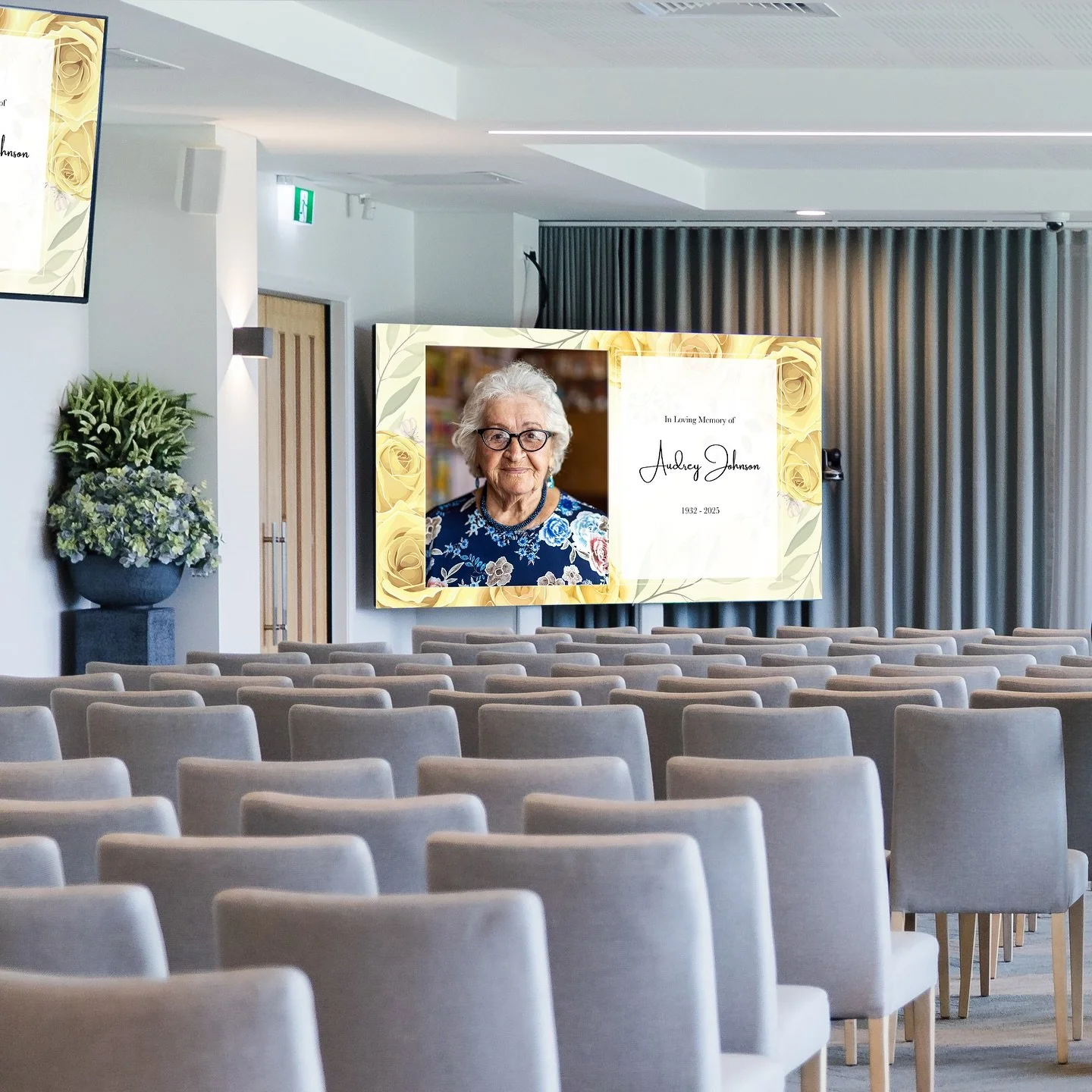 Celebrate the life of your loved one with a visual presentation. We can create and send directly to your director or venue.