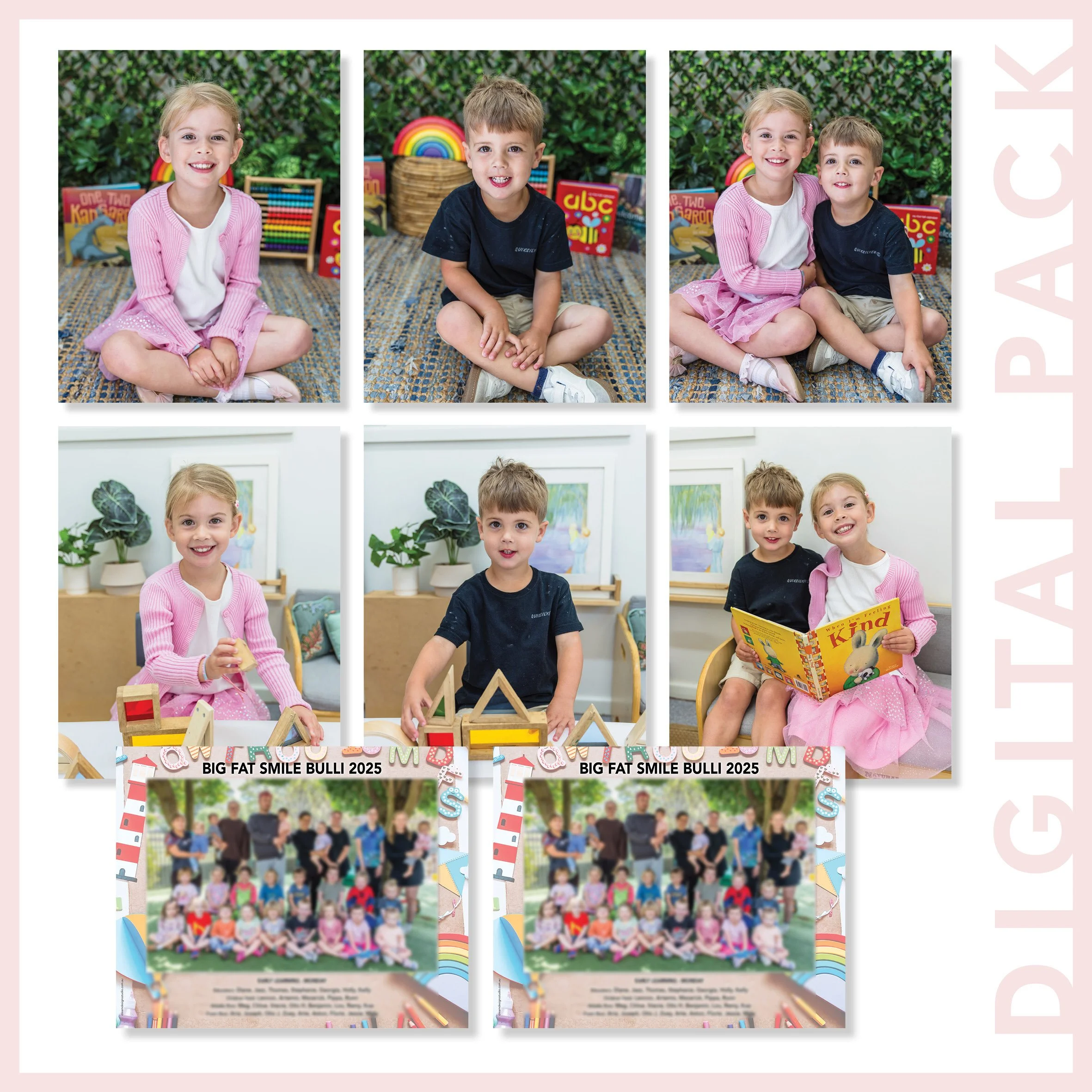 Digital Package 6 - Individual, Class, Sibling & Play Scene
