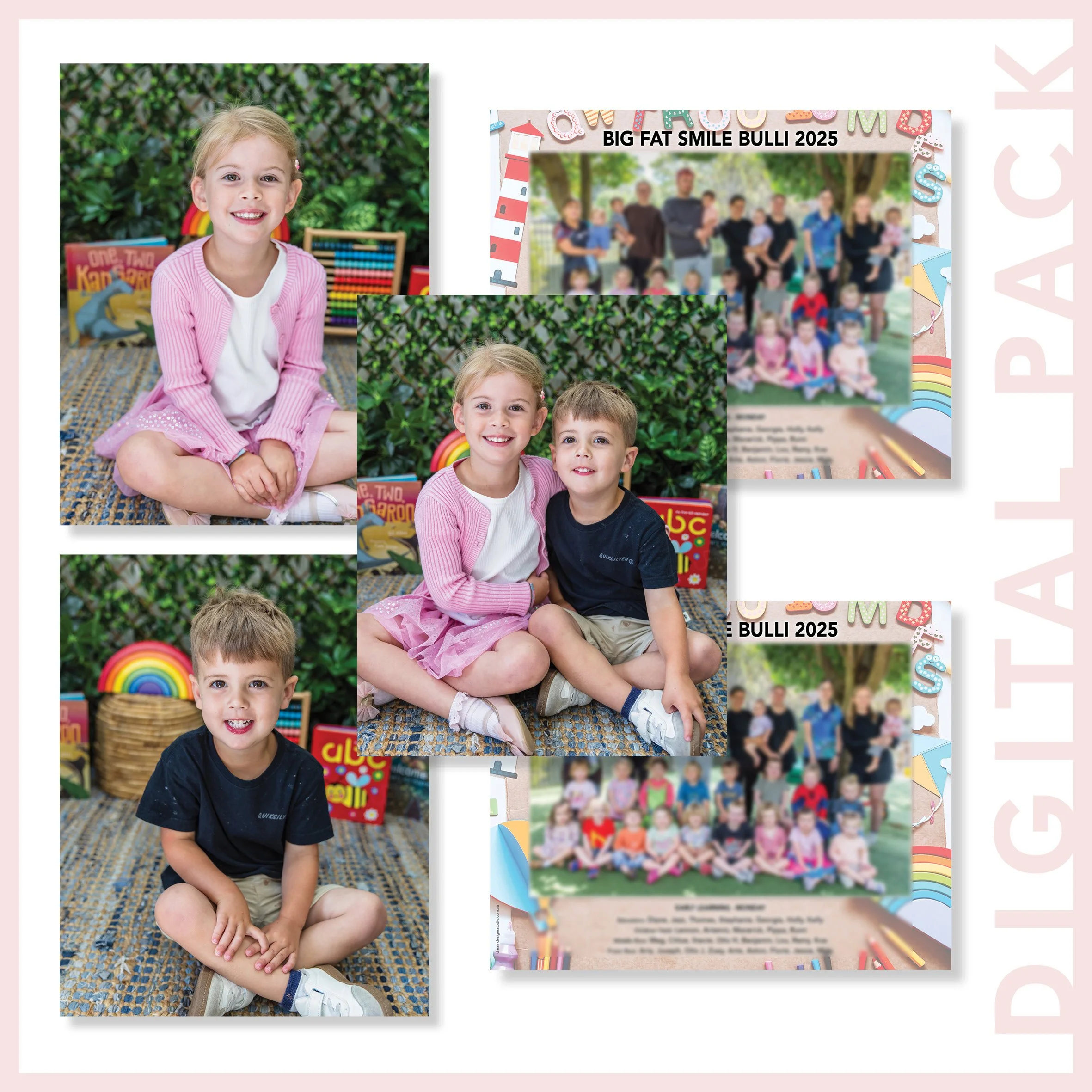 Digital Package 5 - Individual, Class & Sibling