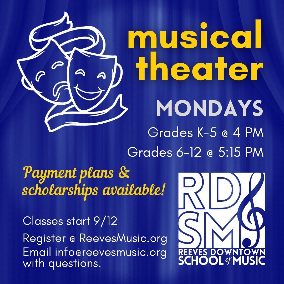 Our Elementary-age class is nearly full, but we need more middle and high schoolers for the other section to make! Register now at ReevesMusic.org and let us help you build confidence in singing, acting, and movement. 

#rdsm #elkinnc #reeves #reeves