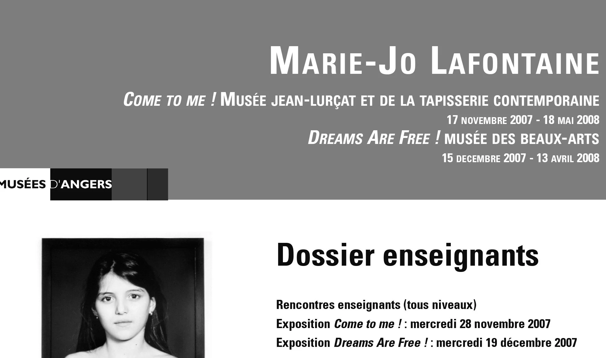 FR 2007 MARIE-JO LAFONTAINE.DOSSIER ENSEIGNANTS