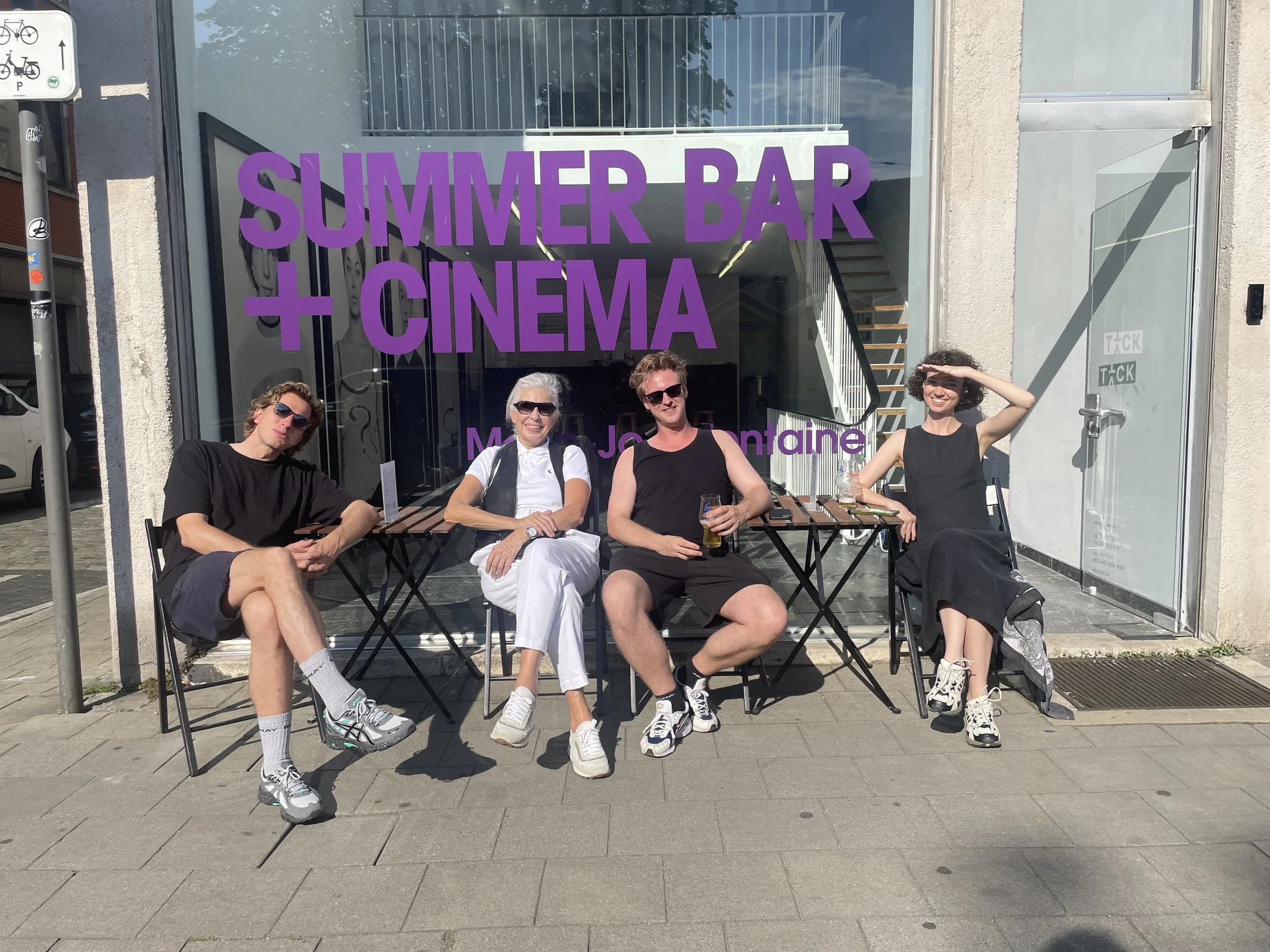 summer bar x cinema marie jo lafontaine ticktack gallery antwerpen 19 JUly-30 august 24