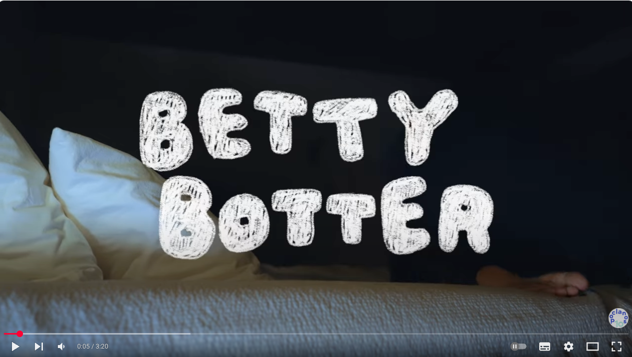music video for "Betty Botter" 