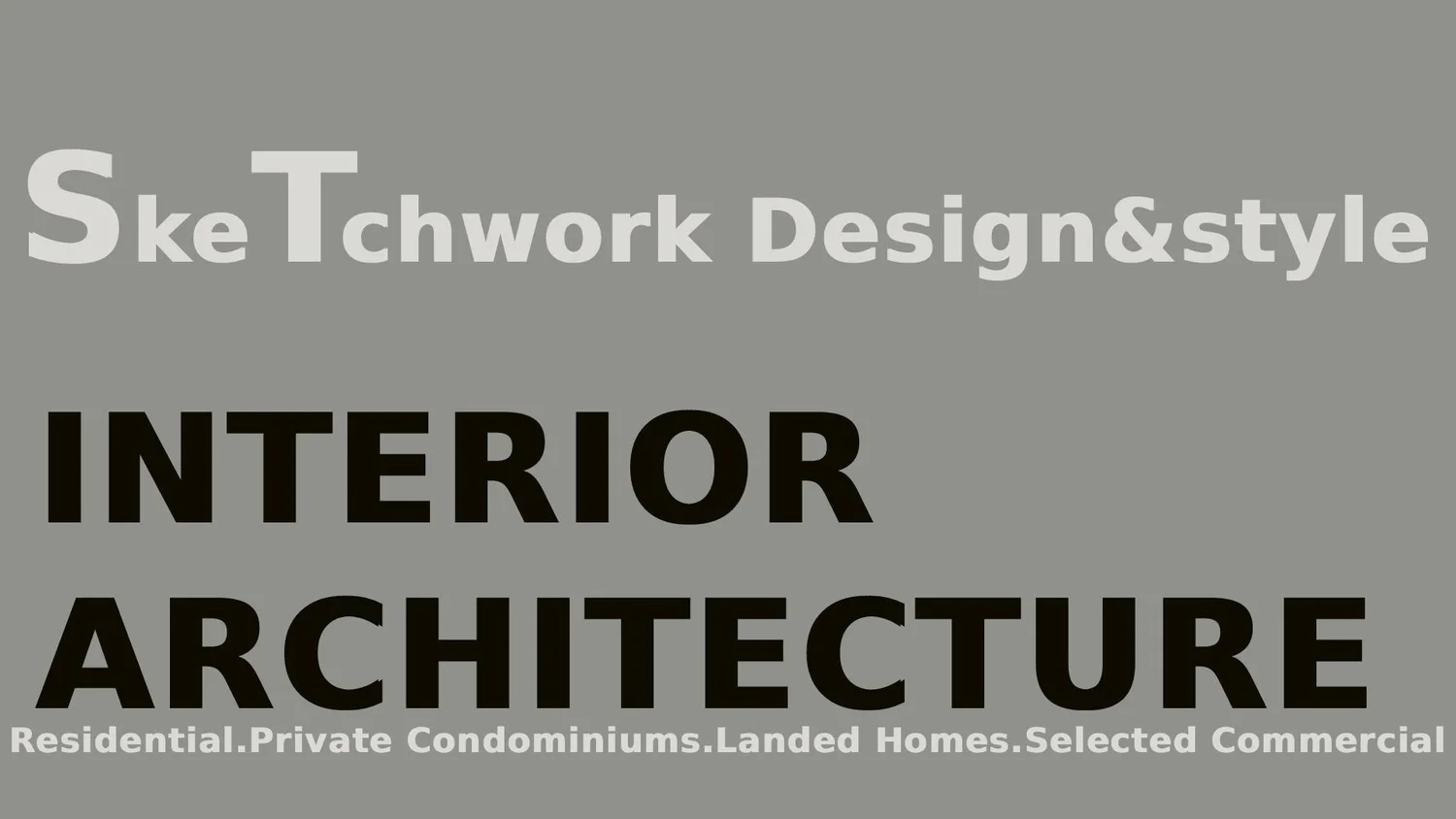 Sketchworkdesignstyle is a boutique interior design studio in Singapore specialising in luxury residential and bespoke spaces for landed homes and condominiums.
