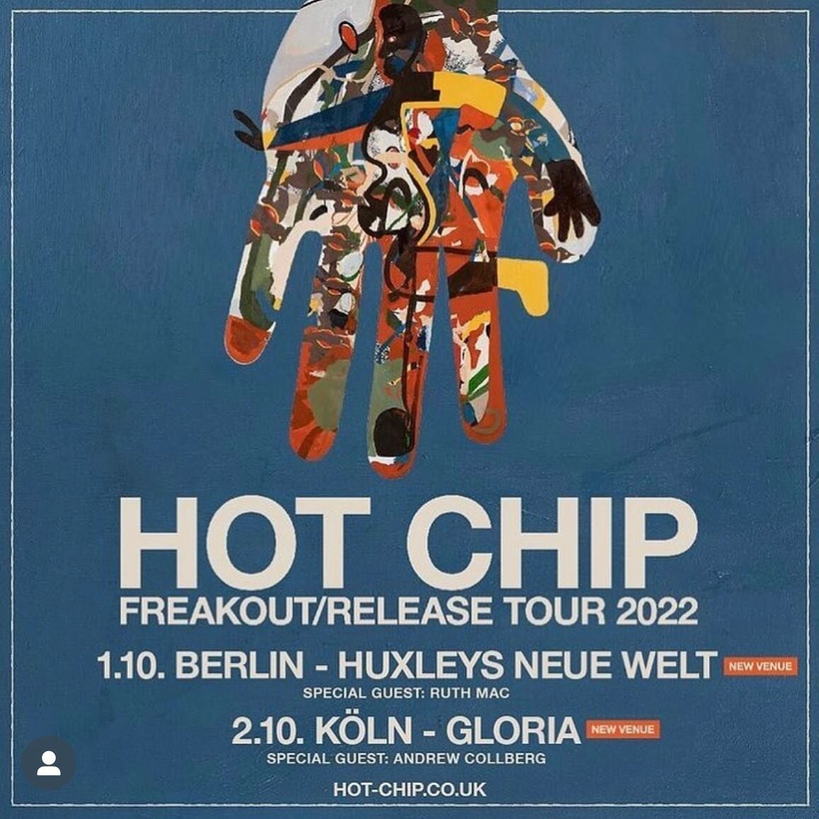 its gone from a good to a great wednesday folks - im opening for @hot.chip at @huxleysberlin on saturday night 🤯

joined on the night by none other than homeboy @markaglaister 

life&rsquo;s weird