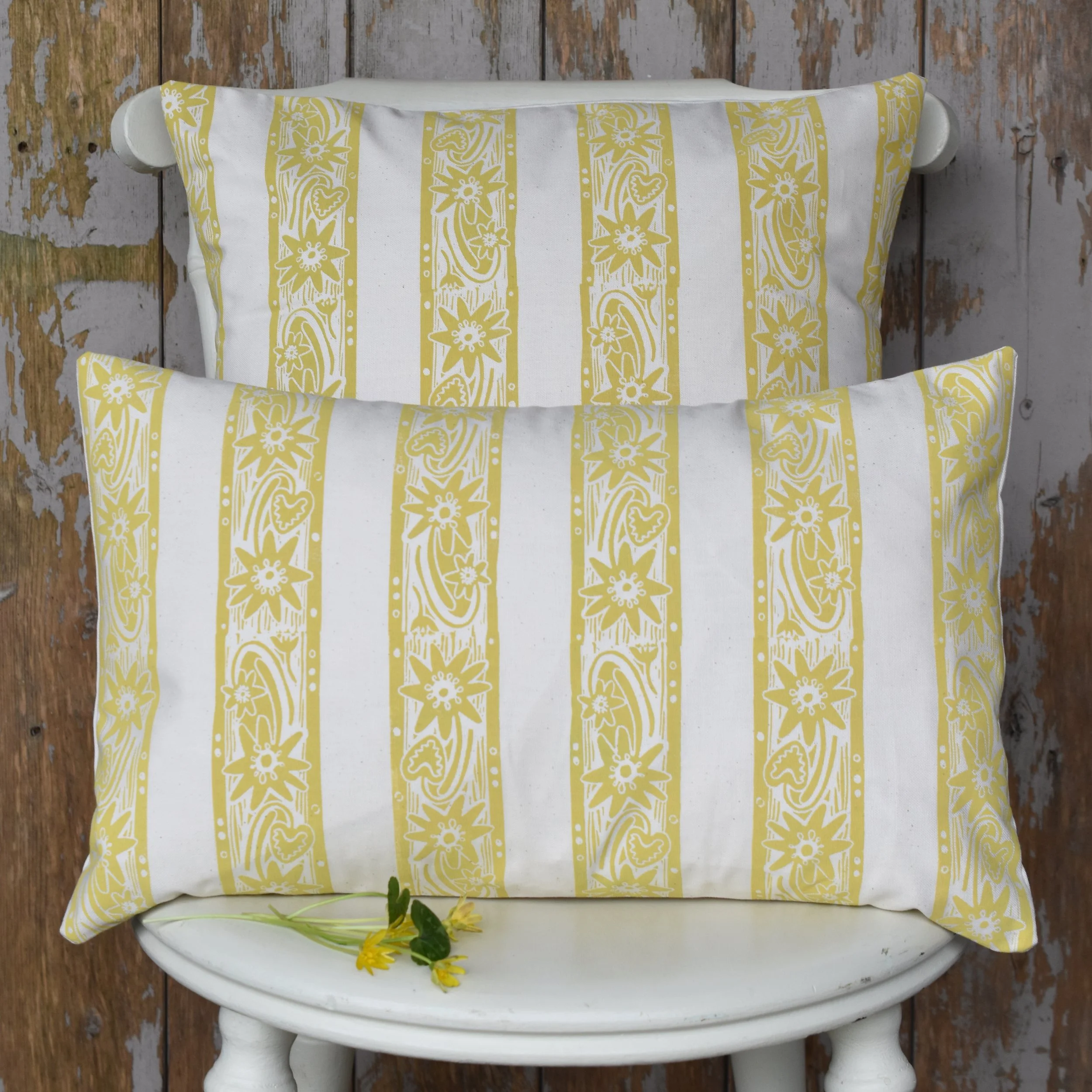 new print // celandine stripe