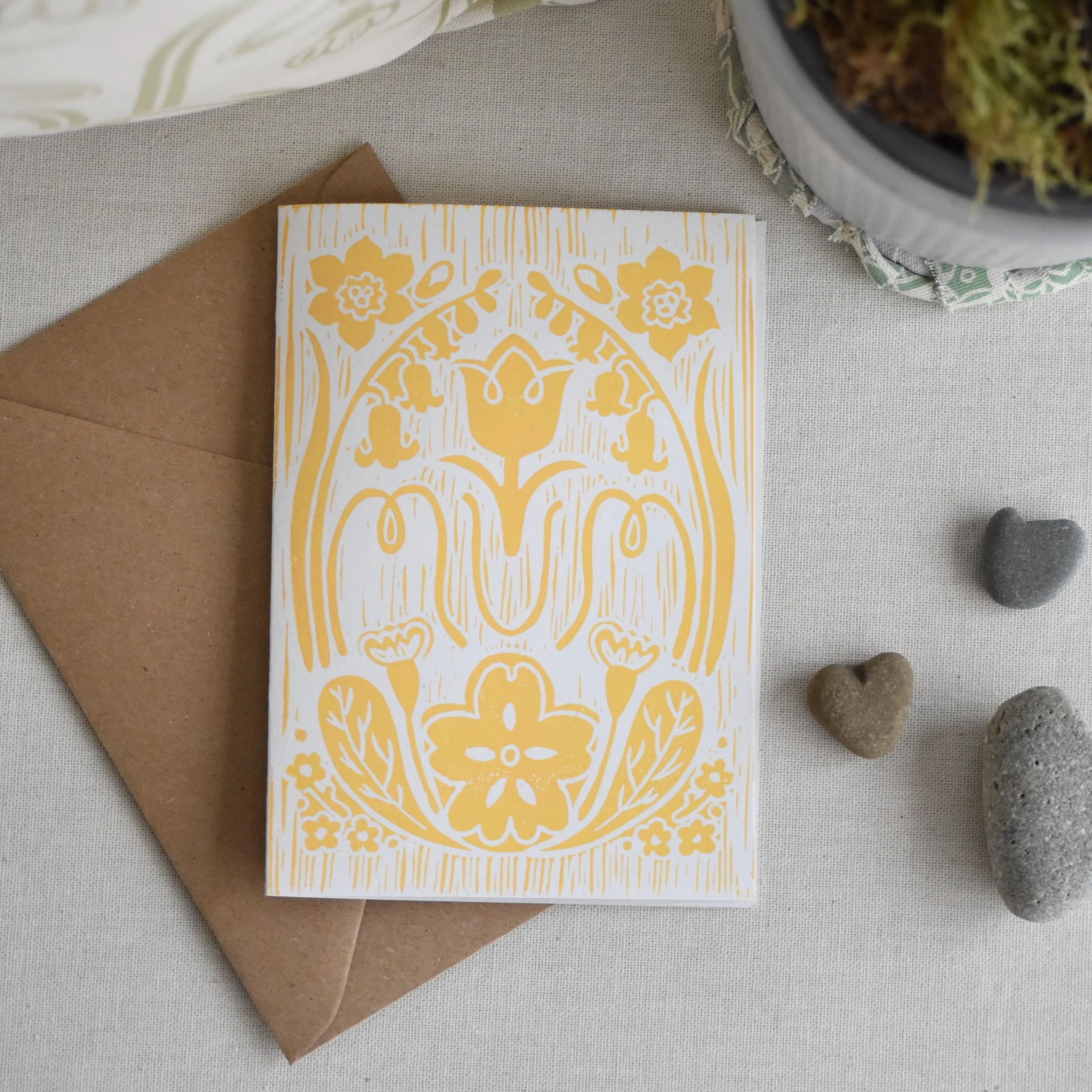 Mum - Block Printed Card