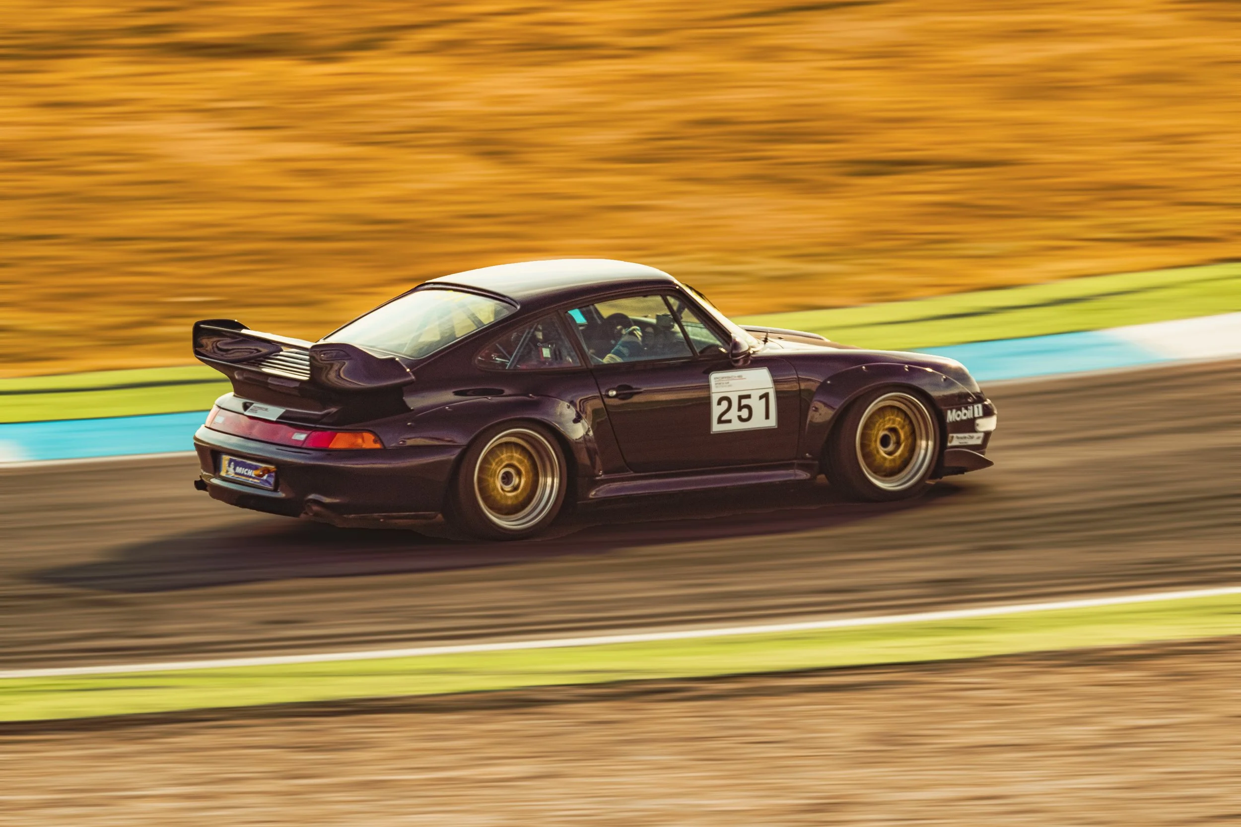 Porsche 993 Carrera RS auf Hockenheim Ring