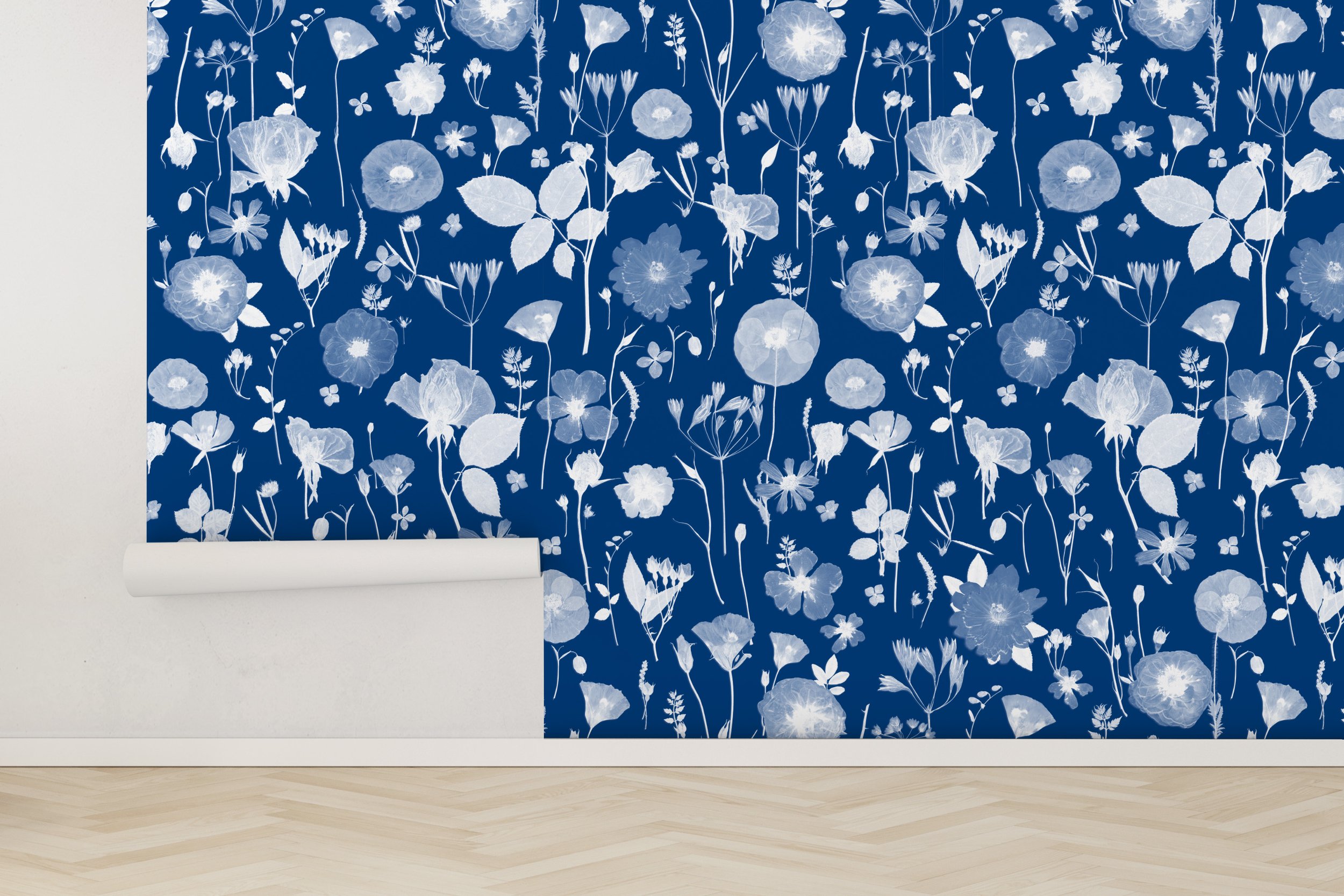 Springtime Joy Pattern - empty 3x Cyanotype.jpg