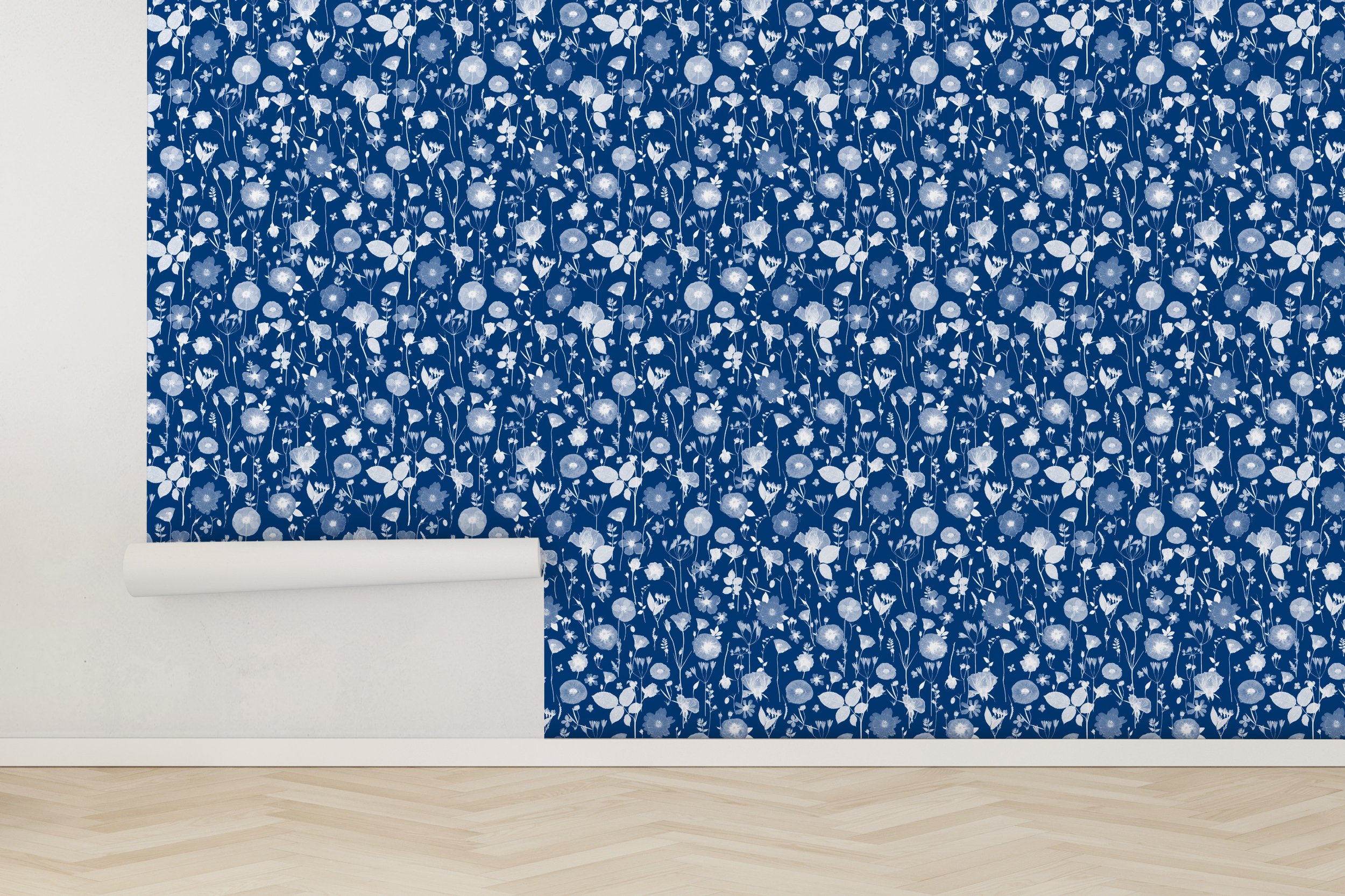 Springtime Joy Pattern - empty real Cyanotype.jpg