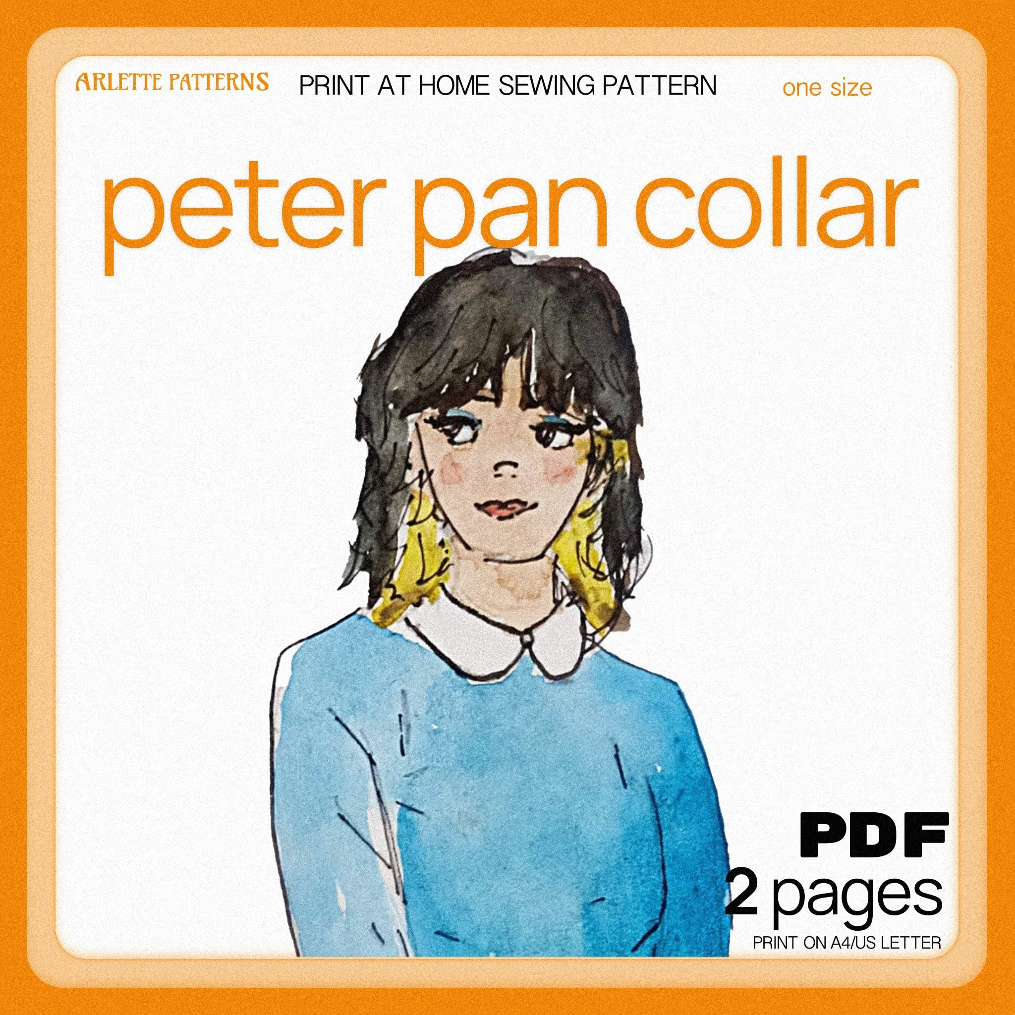 Pilgrim Collar - Print at Home Sewing Pattern — Arlette Patterns